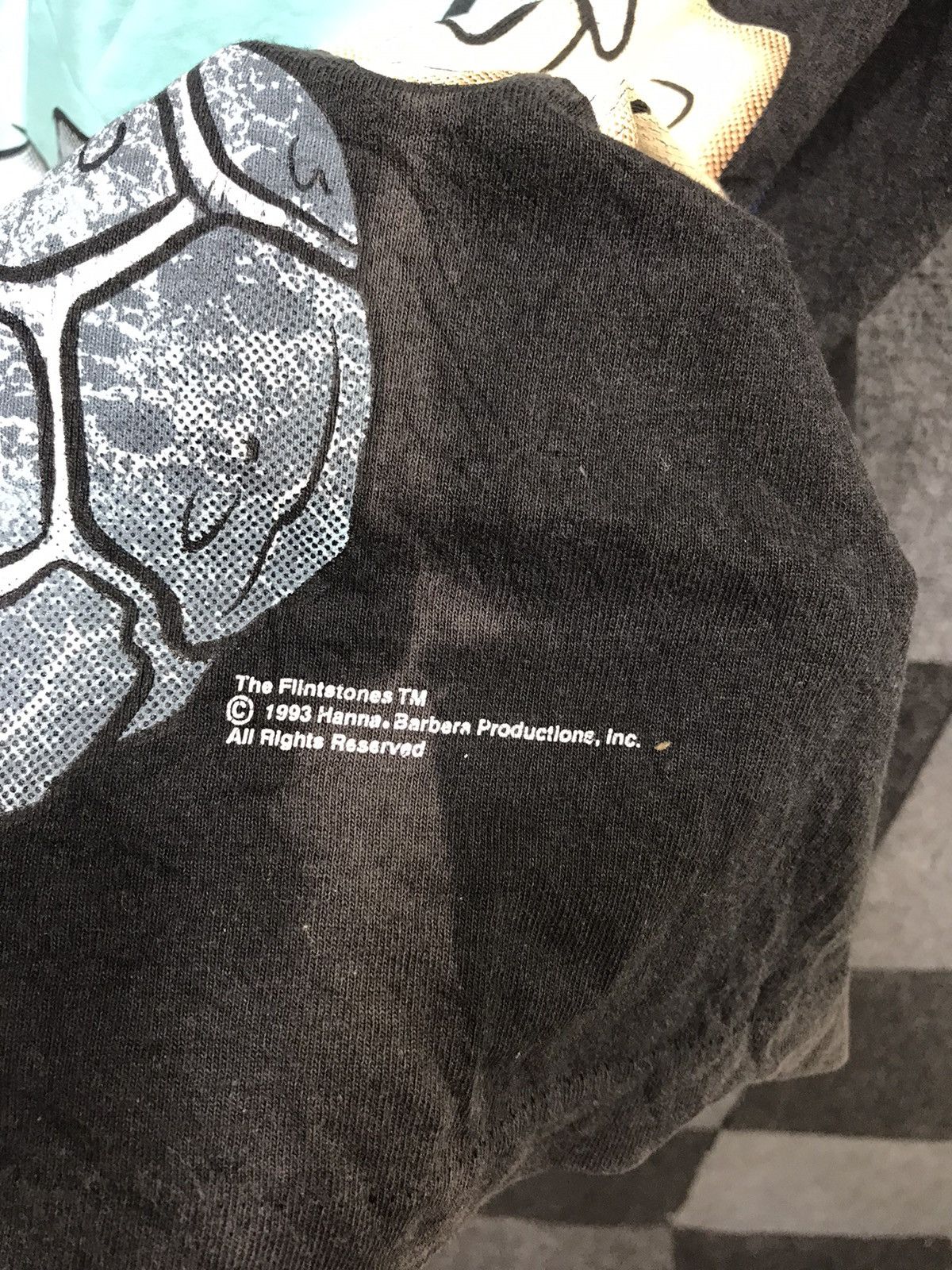 Vintage 90 Mirror Print Flinstones Shirt