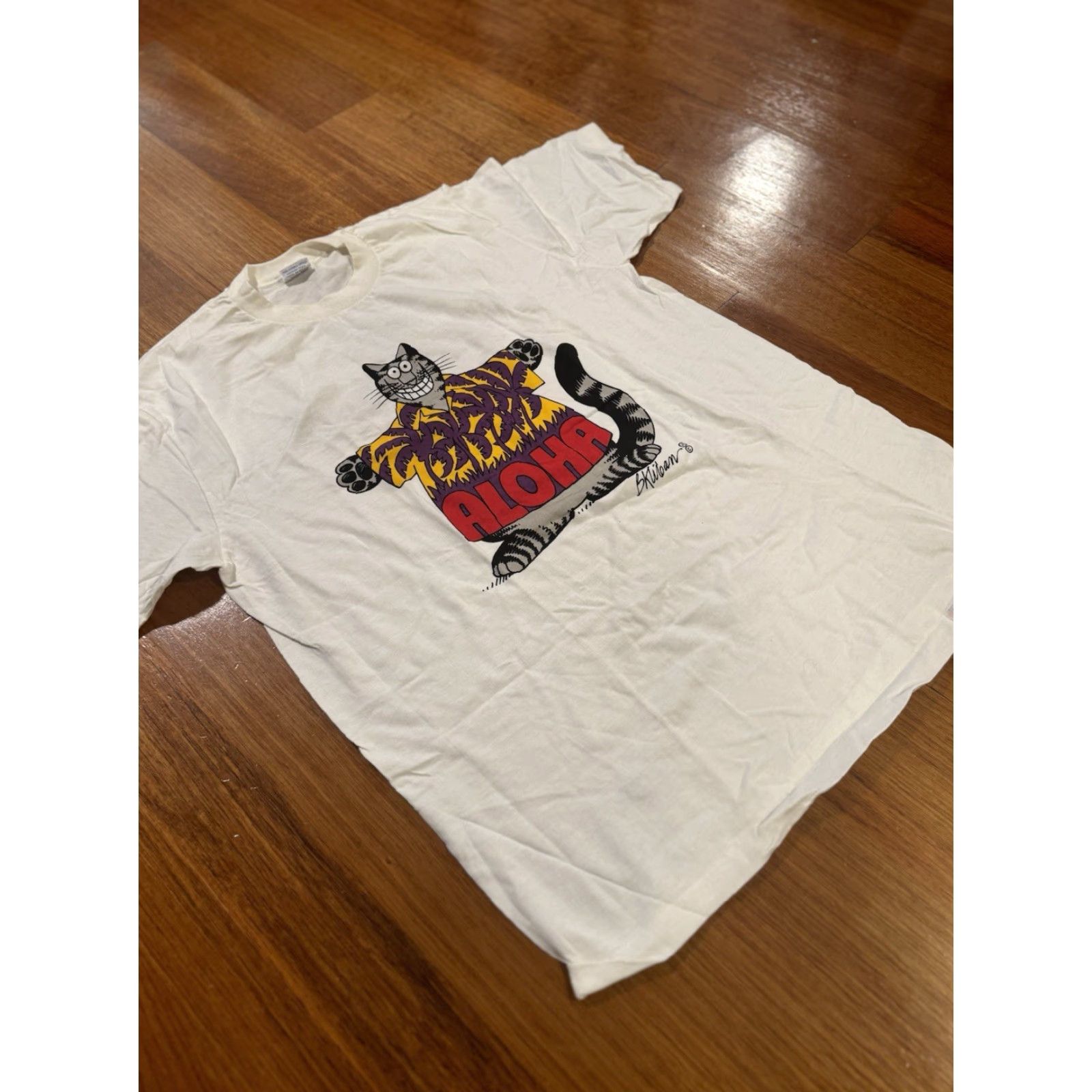 Vintage VINTAGE Crazy Shirts Hawaii B Kliban Cat Shirt Aloha 90s Large Single Stitch USA Shirt Unisex Adults Mens Womens Size US L / EU 52-54 / 3 - 3 Thumbnail