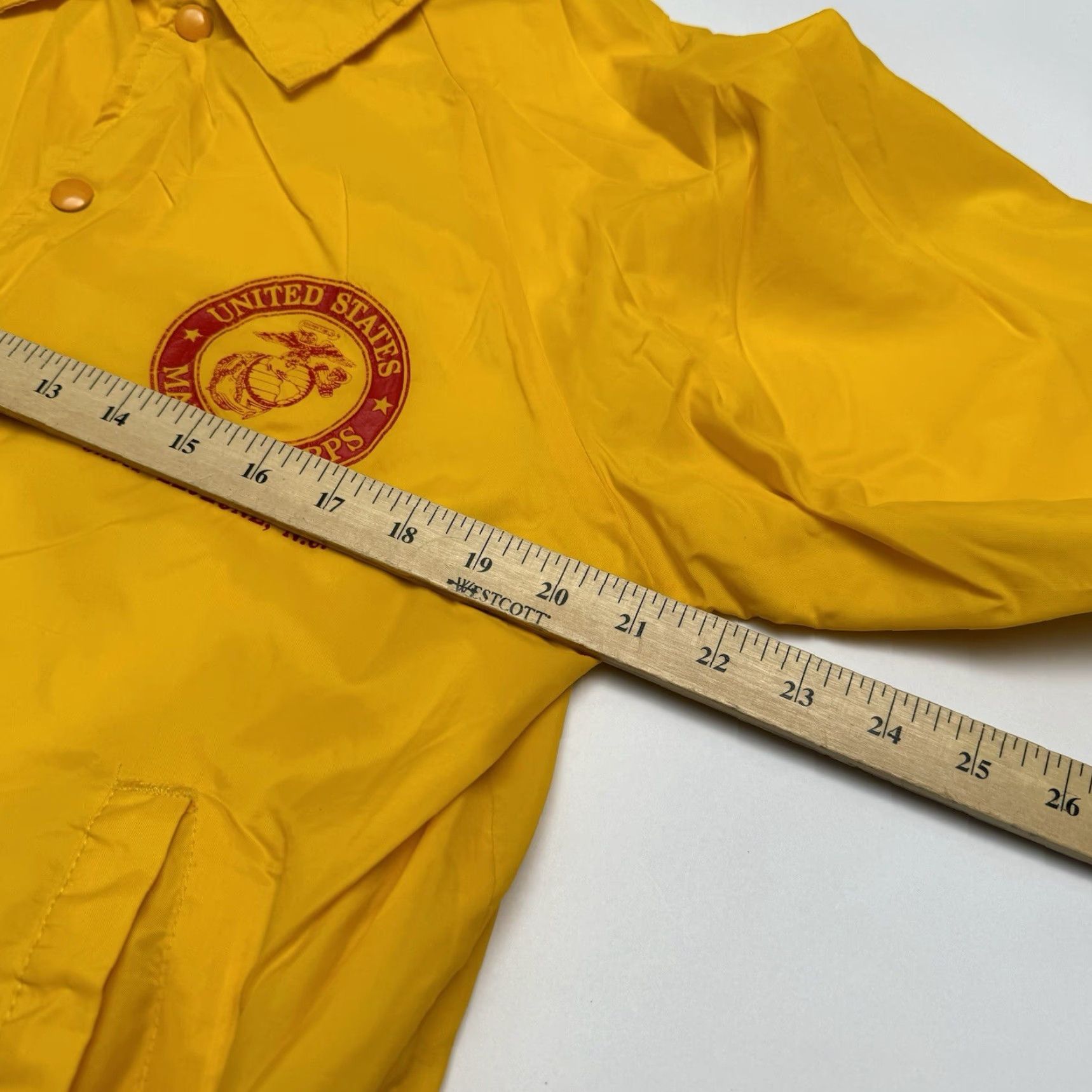 Soffe VINTAGE Soffe Athletic Jacket Mens M Yellow Windbreaker USMC Marine Corps Made USA Size US M / EU 48-50 / 2 - 7 Thumbnail