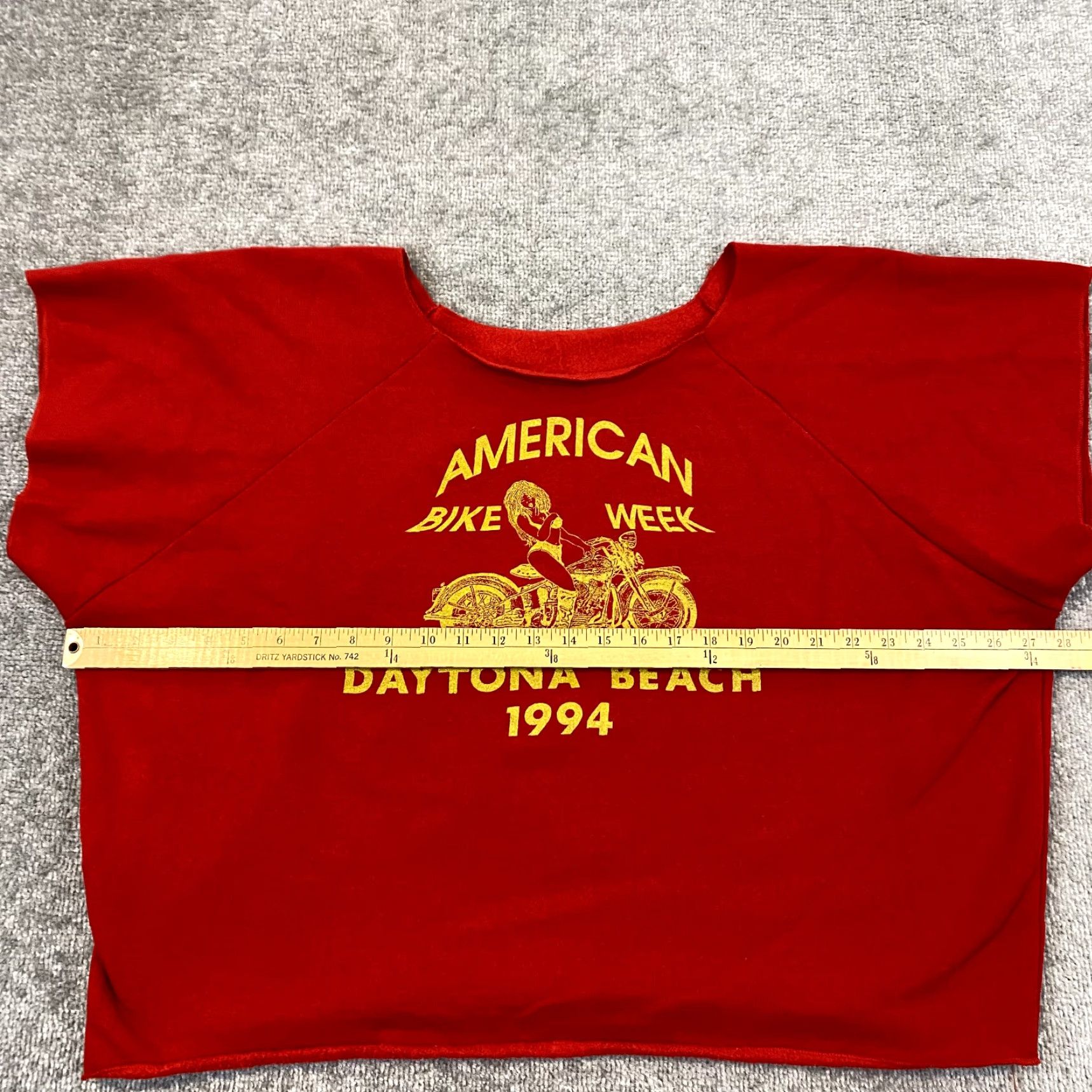 Vintage VINTAGE Motorcycle Shirt Mens One Size Red 1994 Daytona Biker Week Rag Gym 90s Size US M / EU 48-50 / 2 - 7 Thumbnail