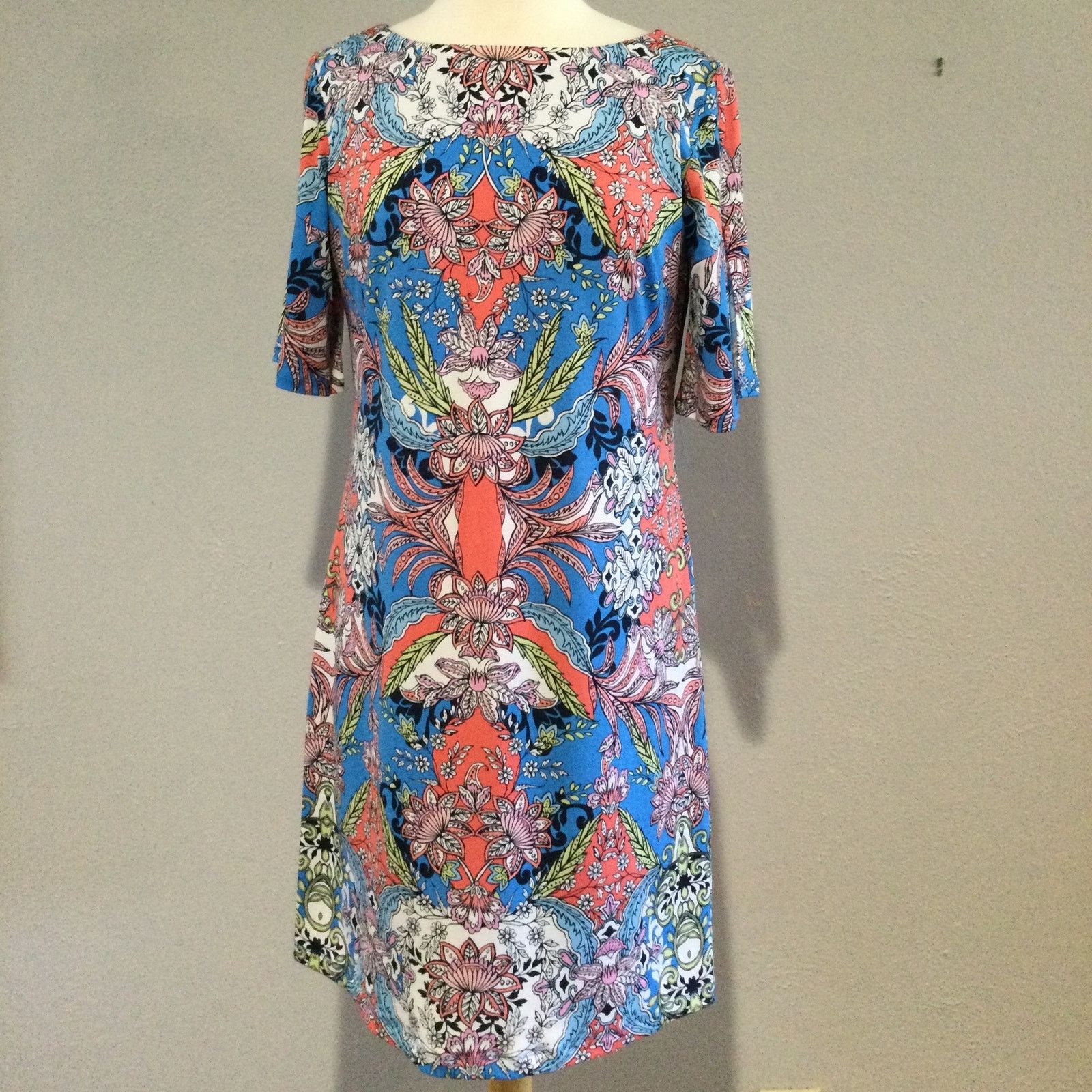 Other Leslie Fay Multicolor Lined Floral Print Midi Dress Size 8 Size M / US 6-8 / IT 42-44 - 1 Thumbnail