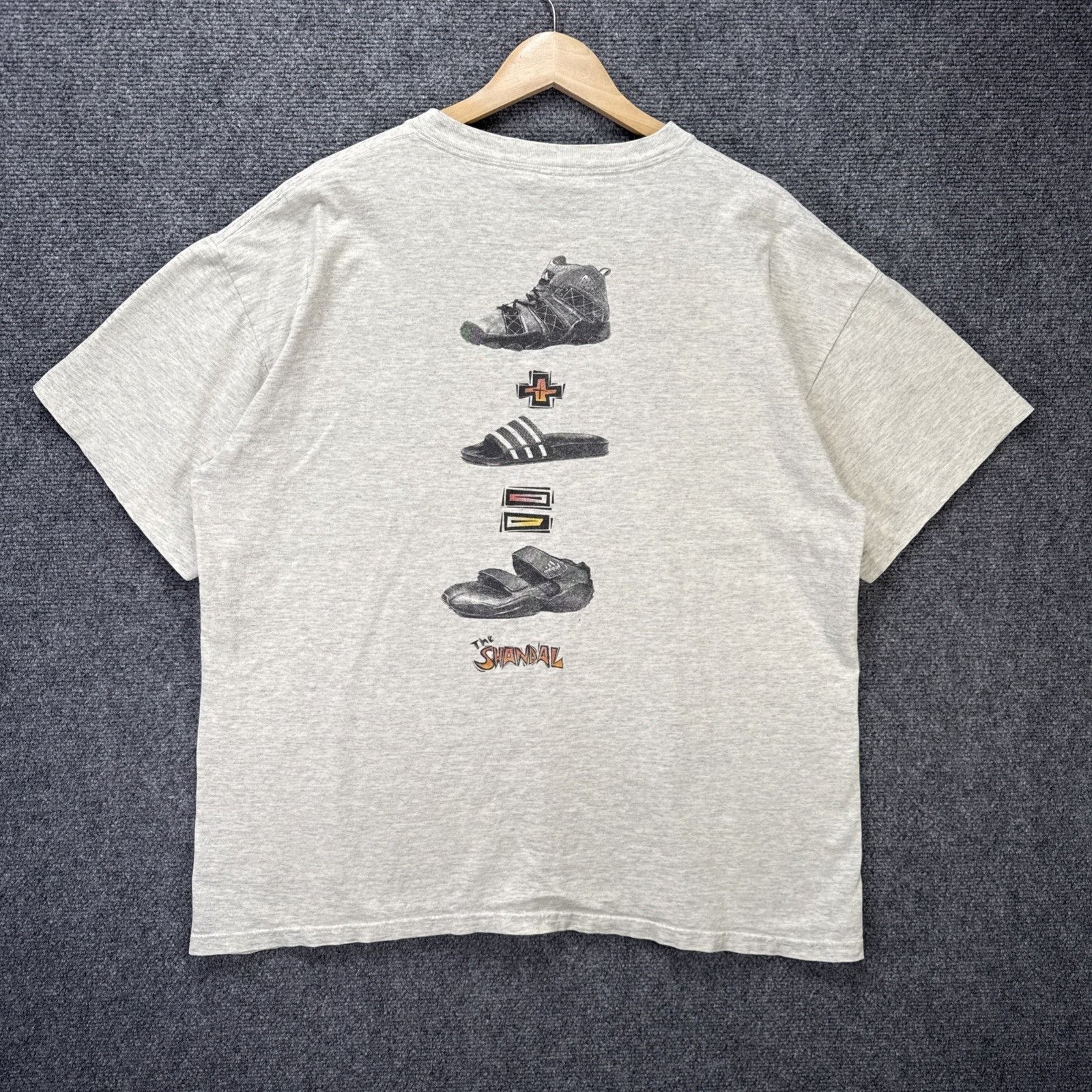 Adidas Vintage Adidas Shirt Mens XL Gray 90s Sandal Shoe Adventure Size US XL / EU 56 / 4 - 1 Thumbnail