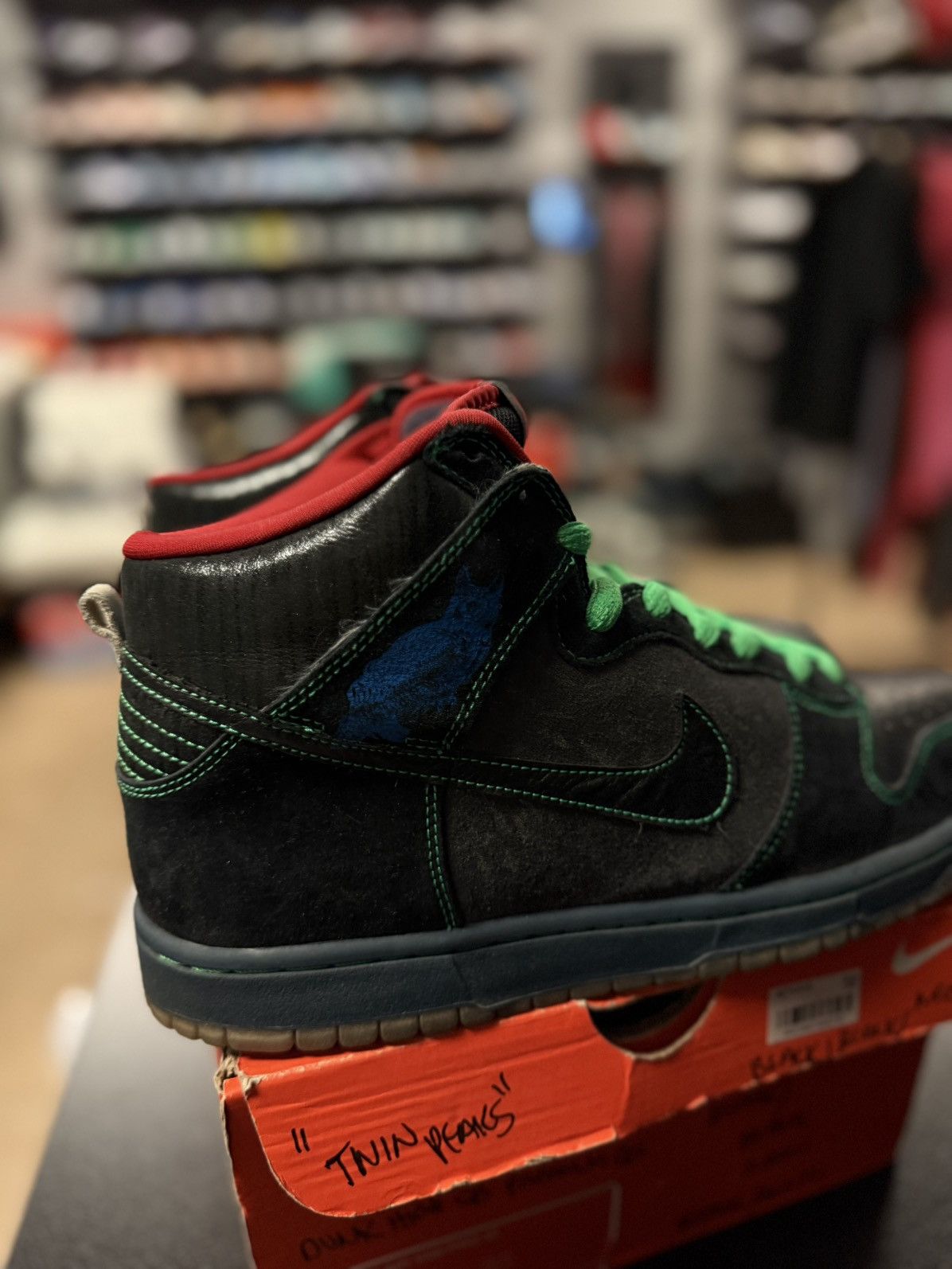 Nike Size 11 Nike Dunk High Premium SB 2008 Twin Peaks Night Owl Size US 11 / EU 44 - 12 Thumbnail