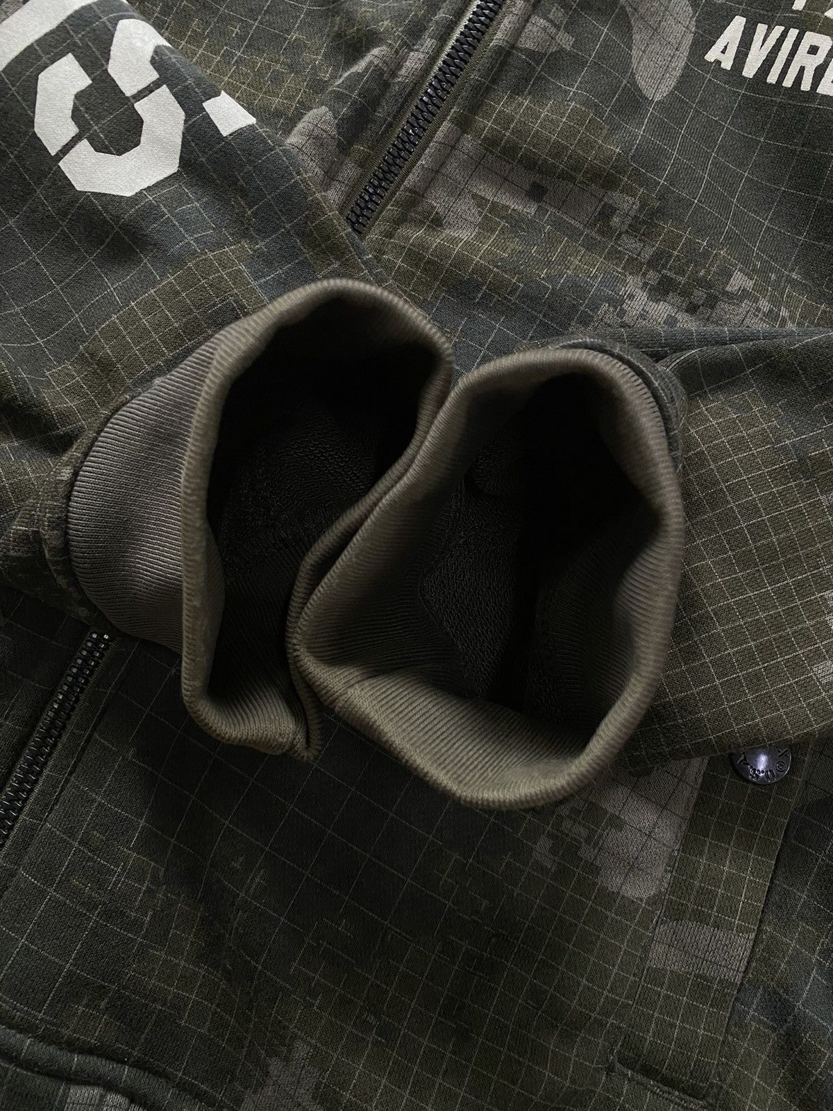 Avirex × Vintage AVIREX US AIR FORCE 70th Anniversary Zip Camo Hoodie Size US XL / EU 56 / 4 - 14 Thumbnail
