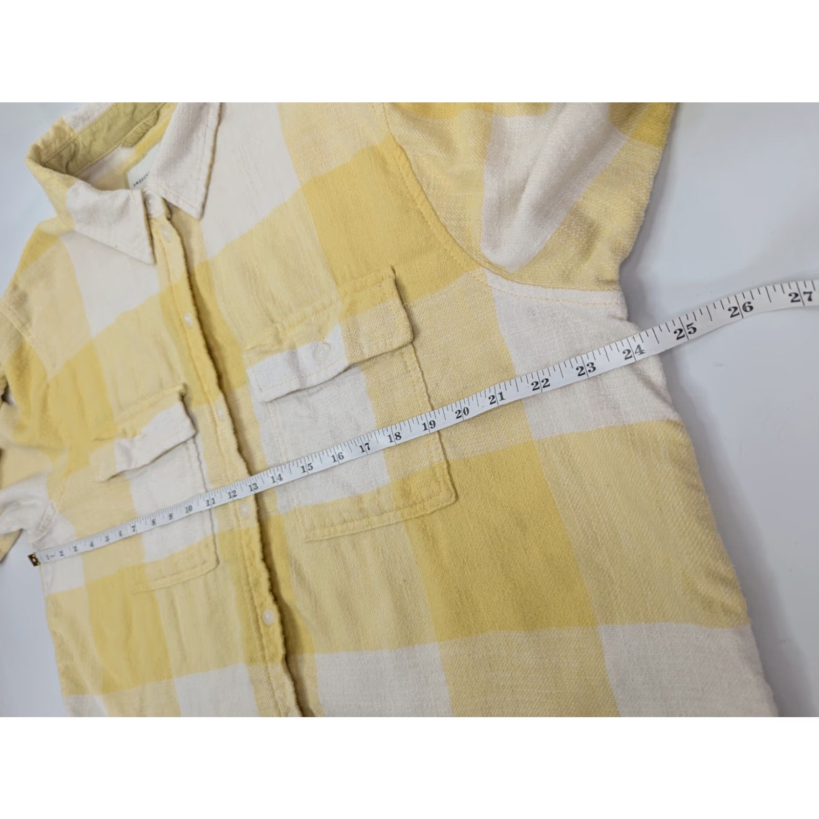 Vintage VINTAGE American Eagle Oversized Flannel Medium Yellow Buffalo Plaid AHH-Mazingly Soft Size US M / EU 48-50 / 2 - 6 Thumbnail