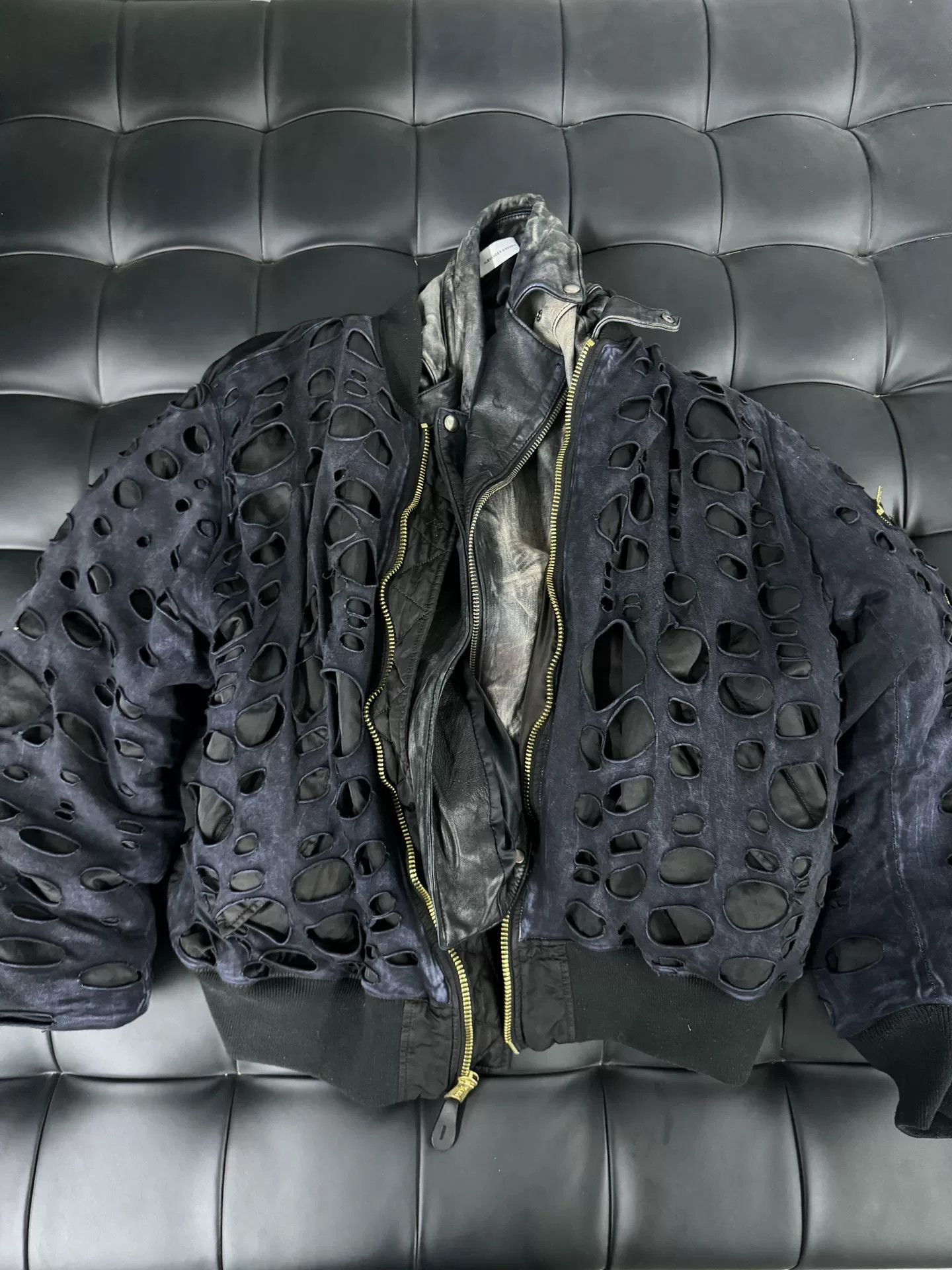 ALEXANDER DIGENOVA AW24 Showroom Sample Distressed Double Layered