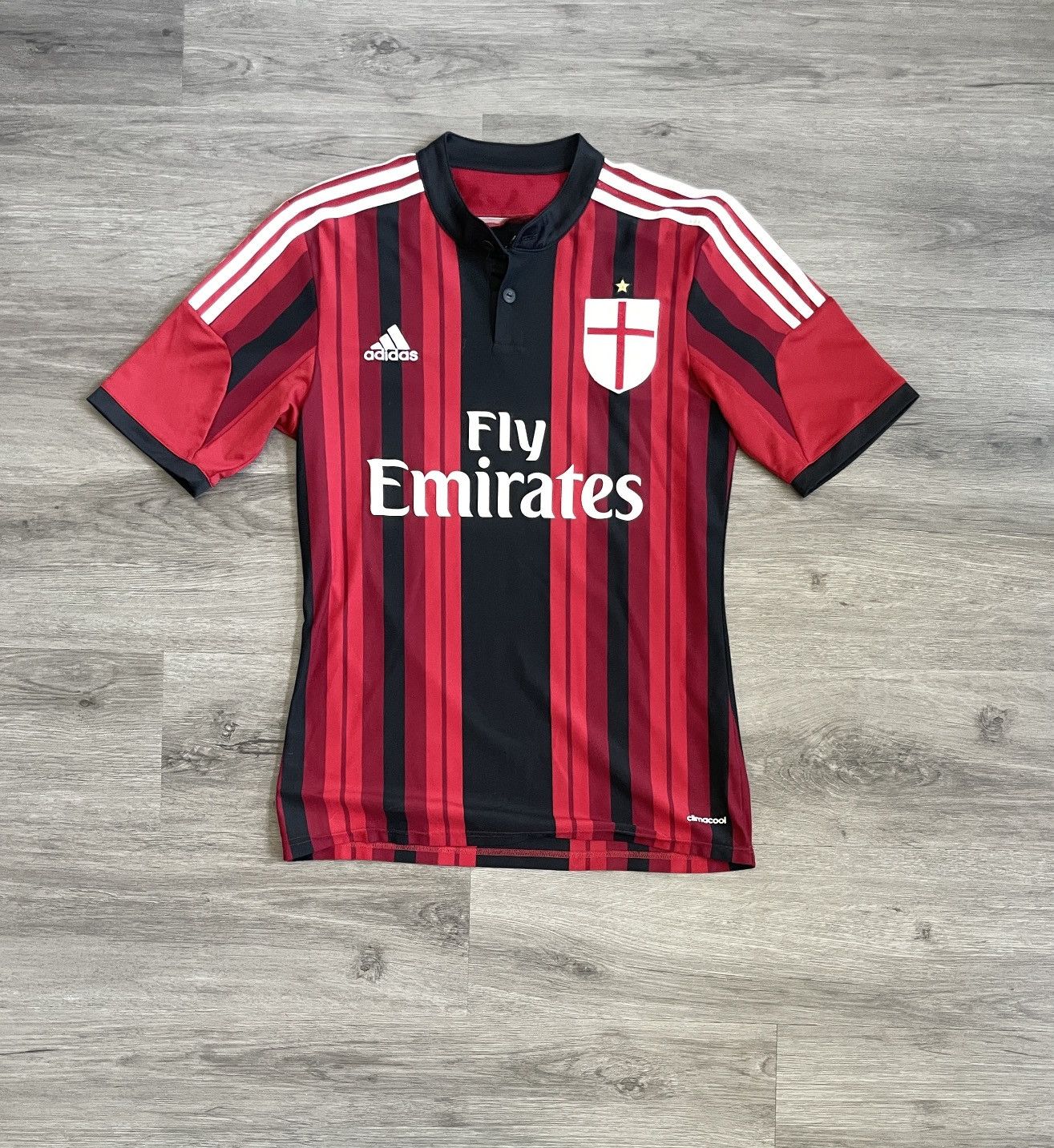 Adidas Y2K Adidas “AC Milan” Soccer Jersey (Sz.S) Size US S / EU 44-46 / 1 - 1 Thumbnail