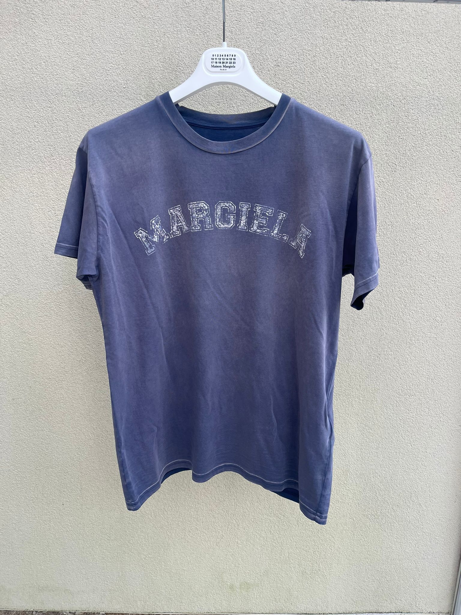 Pre-owned Maison Margiela Logo T-shirt Ss In Blue