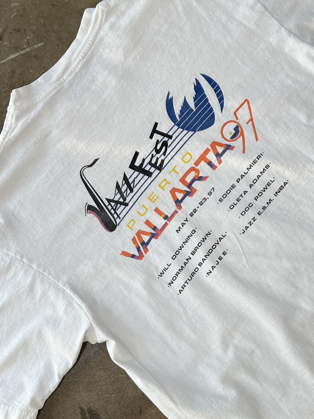 Band Tees Vintage 1997 Jazz Fest Mexico Music Vacation Festival Large Size US L / EU 52-54 / 3 - 1 Thumbnail