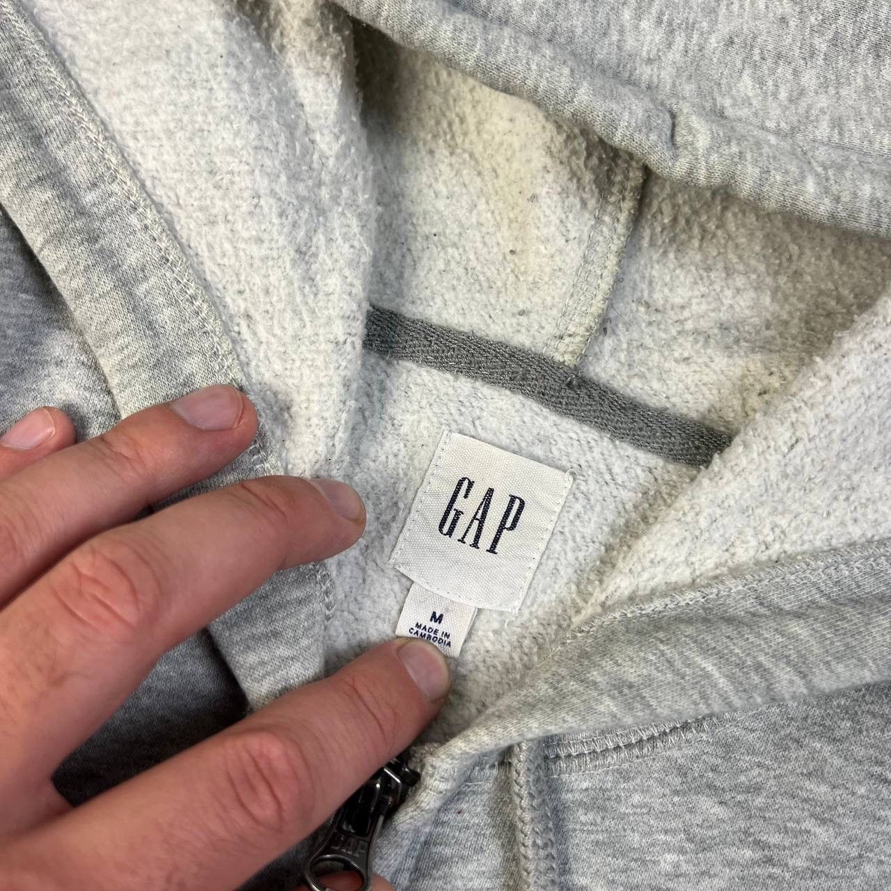 Gap Gap Big Embroidered Logo Zip Up Vintage Hoodie Size US M / EU 48-50 / 2 - 5 Thumbnail