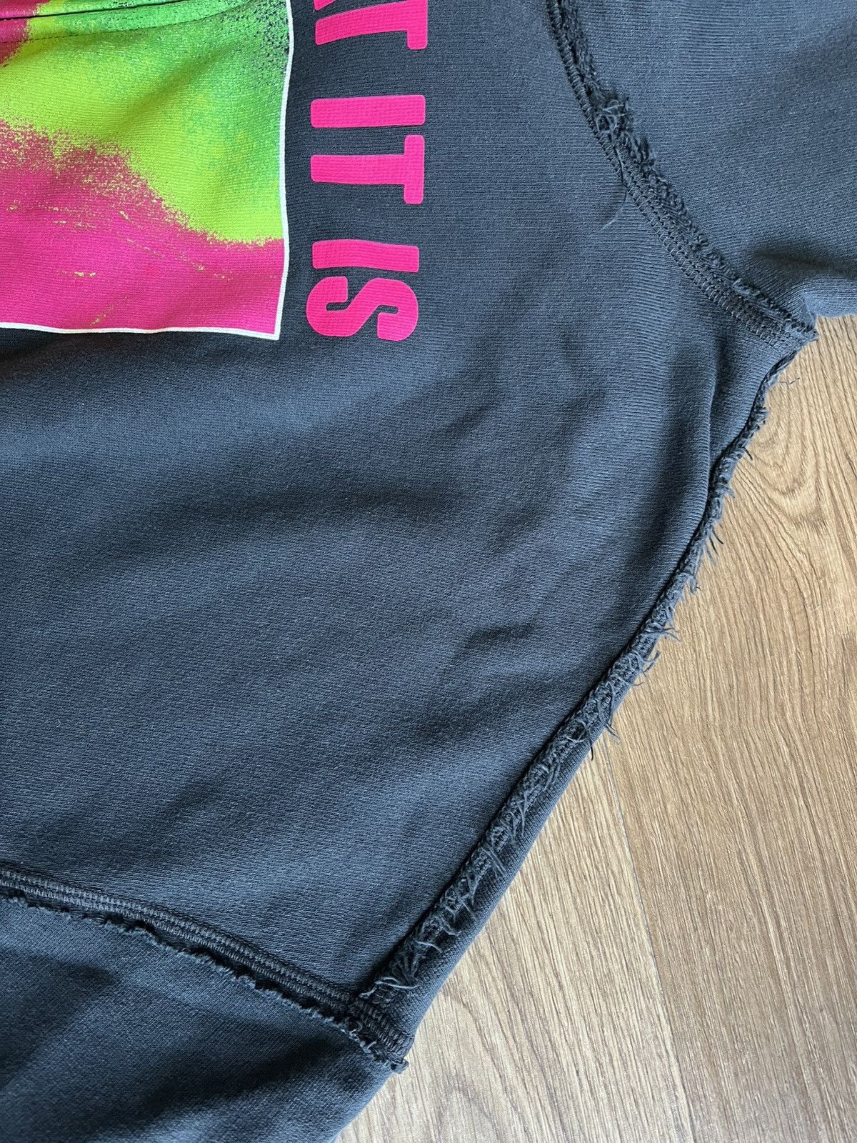 Maison Margiela Maison Margiela MM6 Not What It Is Zip Up Hoodie Black AW24 Size US L / EU 52-54 / 3 - 7 Thumbnail