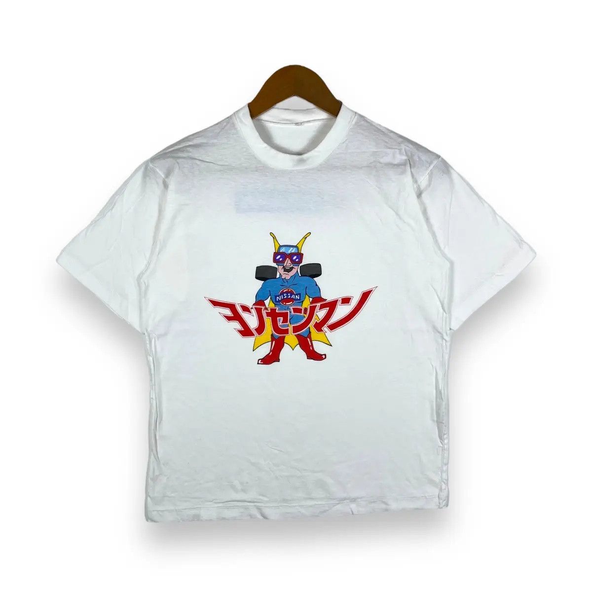 Japanese Brand Vintage 80's NISSAN Car Cartoon Graphic Promo Tee Shirt Size US L / EU 52-54 / 3 - 1 Thumbnail