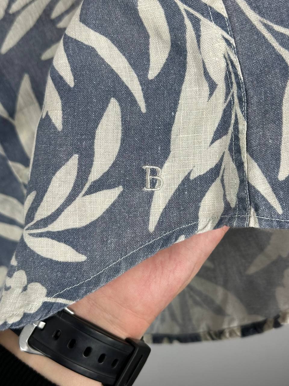 Brooksfield Luxury Brooksfield Torino Linen Summer Shirt Size US M / EU 48-50 / 2 - 9 Thumbnail