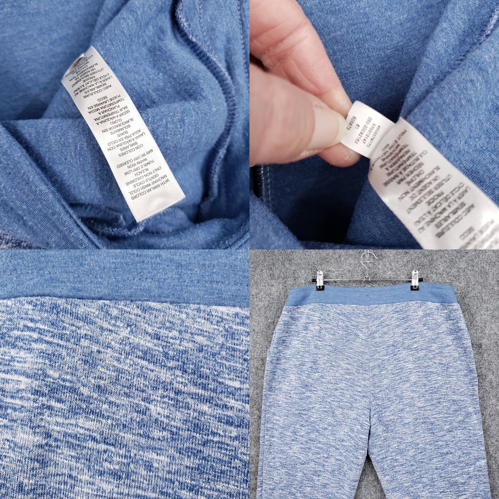 Vintage Chicos Weekends Pants 2 Large Blue Chambray Spacedye Drawstring US Womens Size 36" / US 14 / IT 50 - 9 Thumbnail