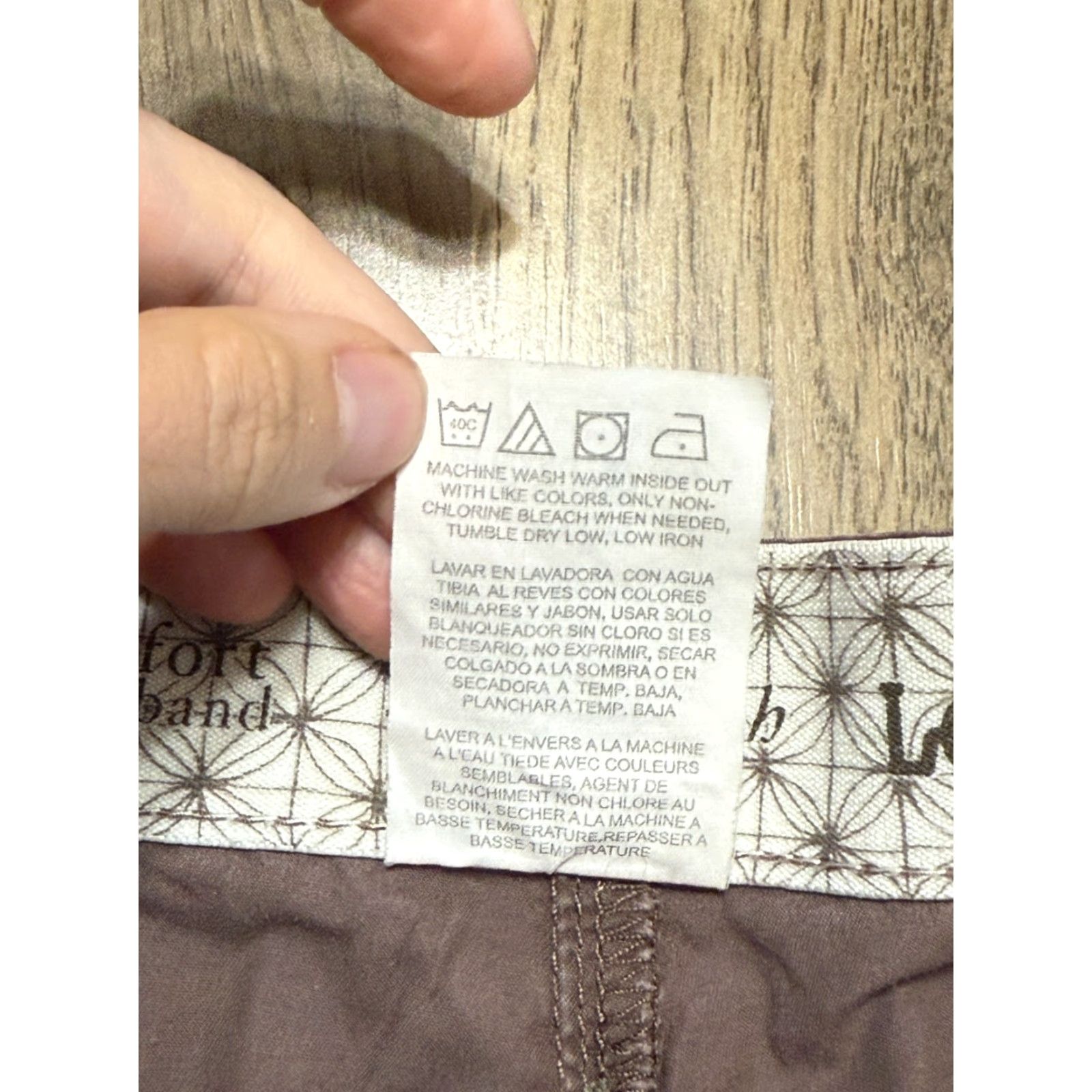 Lee Lee Bermuda Shorts Women's 16 Medium Brown Stretch Comfort Waistband Regular 5-Pocket Denim Cotton Modern Classic Flat Front Zip Button Casual Size 38" / US 16 / IT 52 - 7 Thumbnail