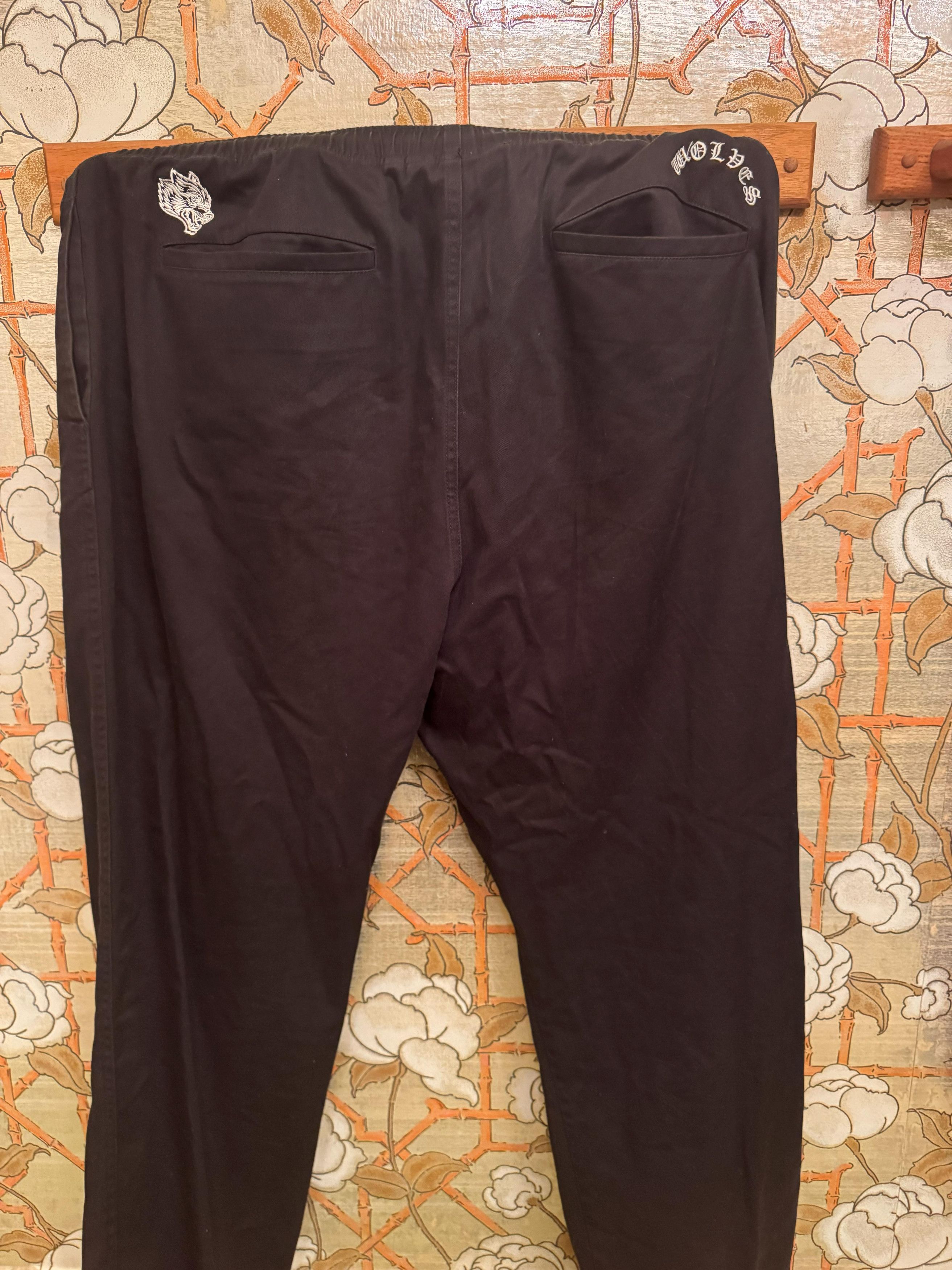 Darc Sport Darc Sport Wolves Black Twill Track Pants XL 917/1000 Size US 38 / EU 54 - 2 Thumbnail