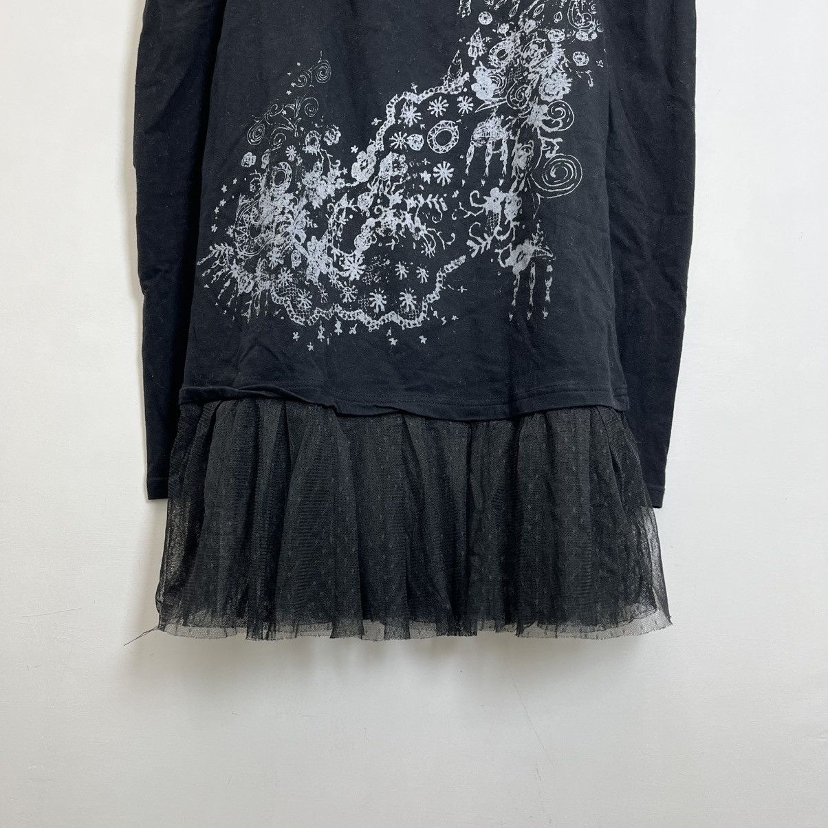 Hysteric Glamour LACE Gothic Top – Double Layer Mesh Hem Size US M / EU 48-50 / 2 - 3 Thumbnail