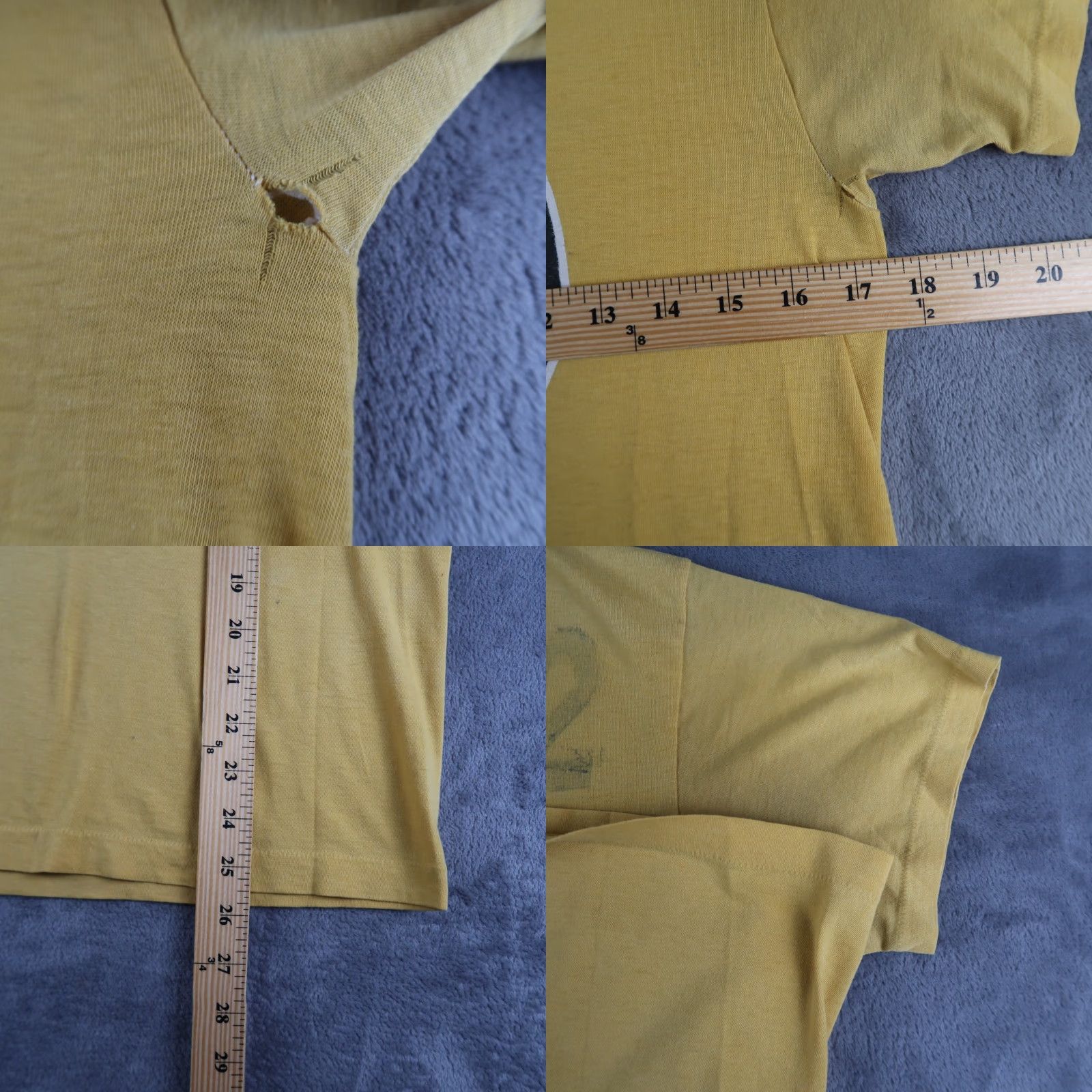 Vintage VINTAGE US Marine Corps OSC T Shirt Mens L Yellow 80s Stitch USA 1980s Graphic Print Crew Neck Short Sleeve Boys/Girls? Size US L / EU 52-54 / 3 - 8 Thumbnail