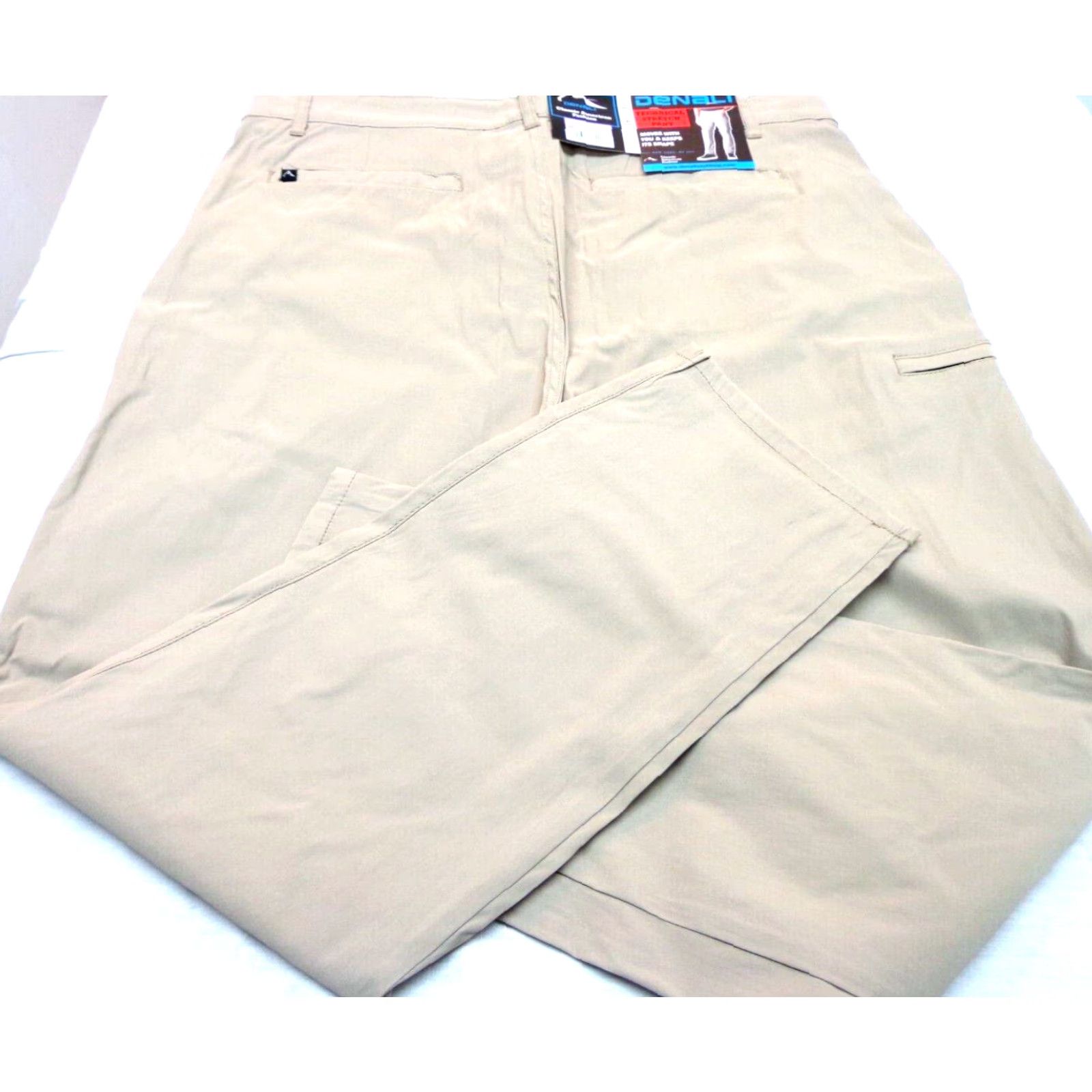 Vintage Denali Pants - Technical Stretch Side Zipper Media Pocket 38/30 Beige Men's Regular Straight NWT Denali 94% Nylon 6% Spandex Juniors? Size US 38 / EU 54 - 3 Thumbnail