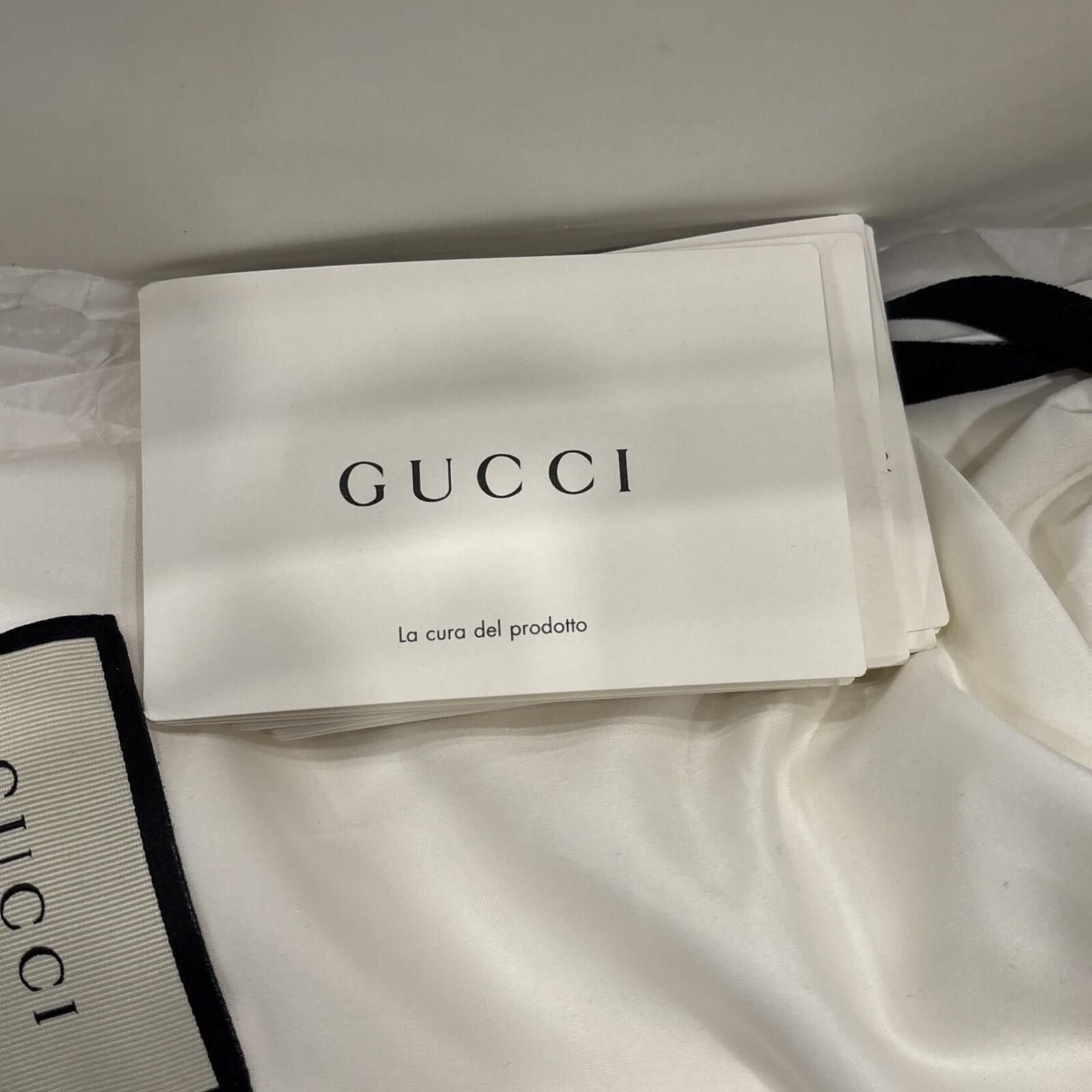 Gucci Men’s Gucci New Ace Leather Size 10 1/2 Luxury Shoes Size US 10.5 / EU 43-44 - 9 Thumbnail