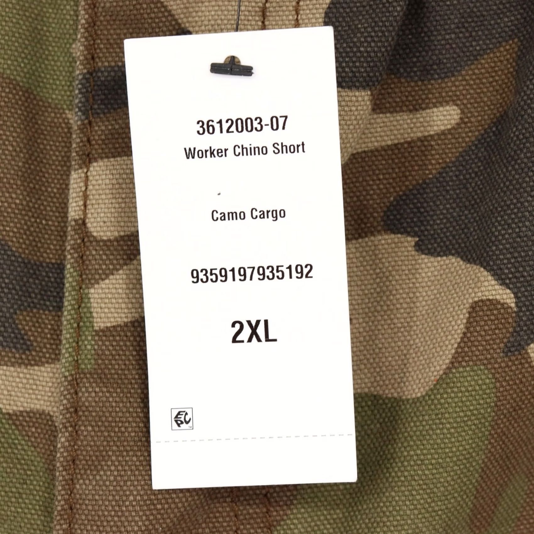Cotton On Cotton On Men's Worker Chino Short Cargo 2XL Camouflage Green Cotton NWT Casual Workwear Shorts Size US 36 / EU 52 - 3 Thumbnail