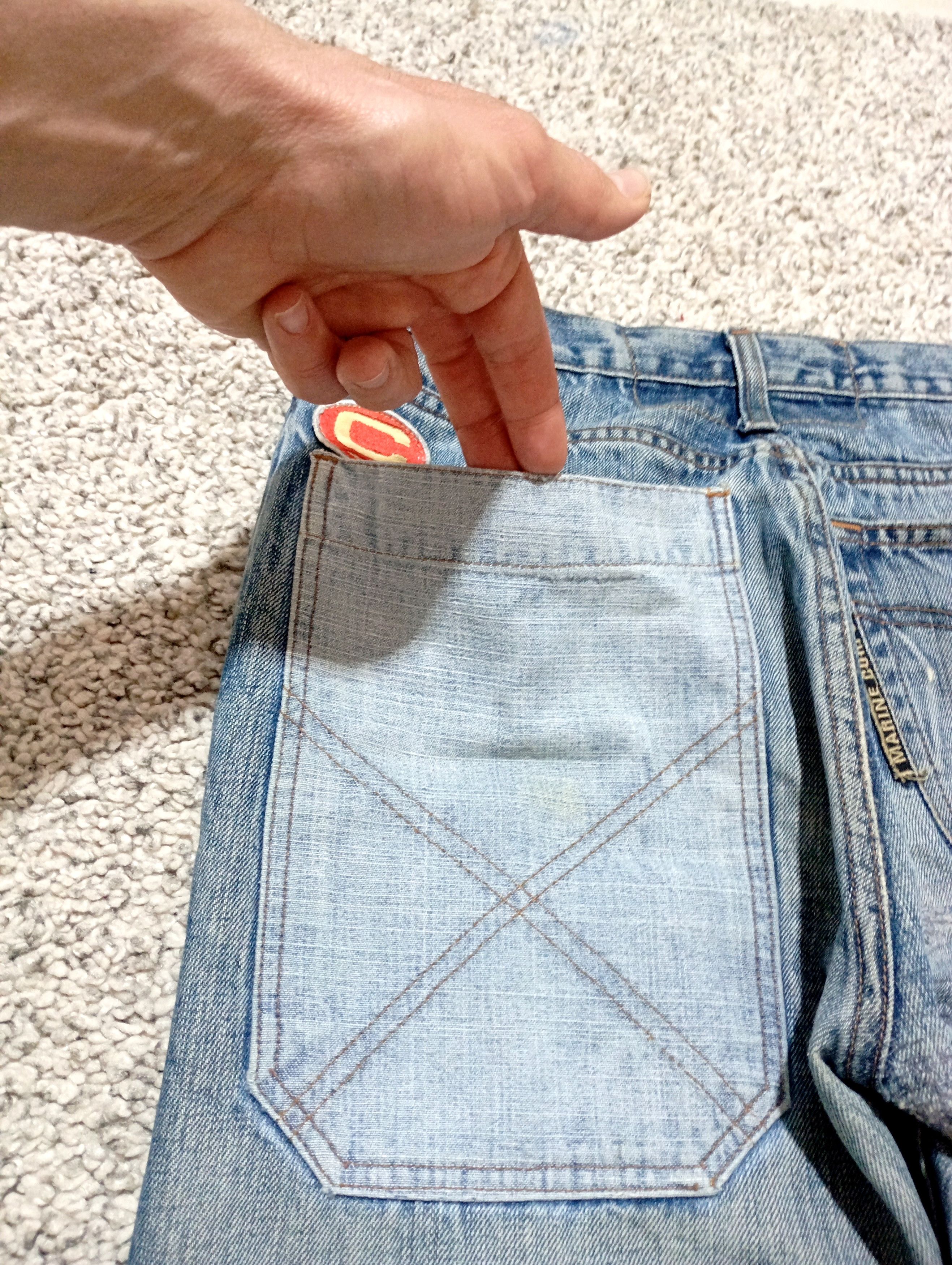 Vintage Cover USA Marins Multi Pockets Patched Denim Pants Size US 31 - 12 Thumbnail