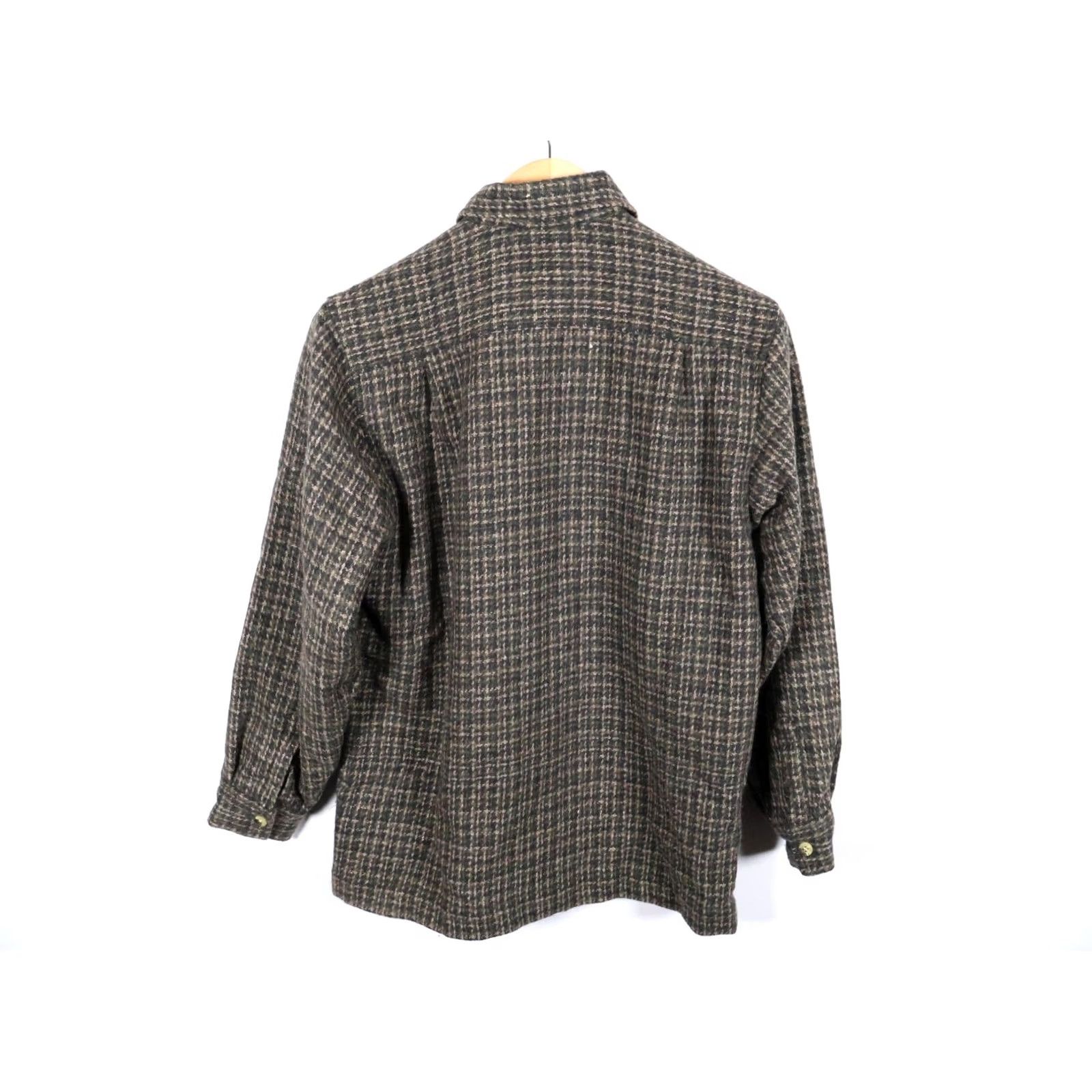 Vintage VINTAGE Overdrive Shirt Jacket Women's M Green Plaid Wool Lined 90s Grunge Shacketбур Size M / US 6-8 / IT 42-44 - 2 Thumbnail