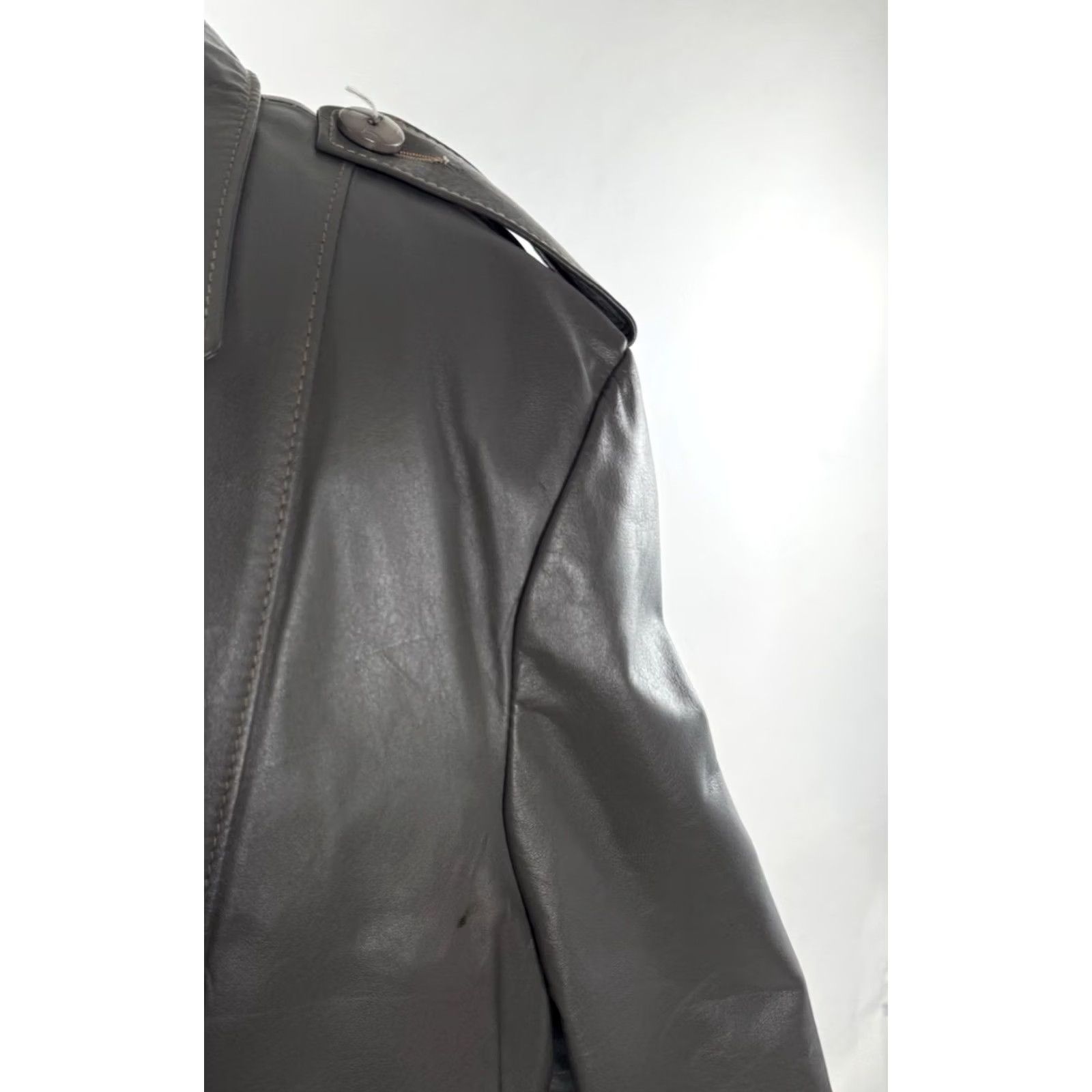Oleg Cassini OLEG CASSINI Leather Double Breasted Vintage Mens 46 Bomber Jacket Gray 90s Men’s Hoodie? Size US S / EU 44-46 / 1 - 3 Thumbnail