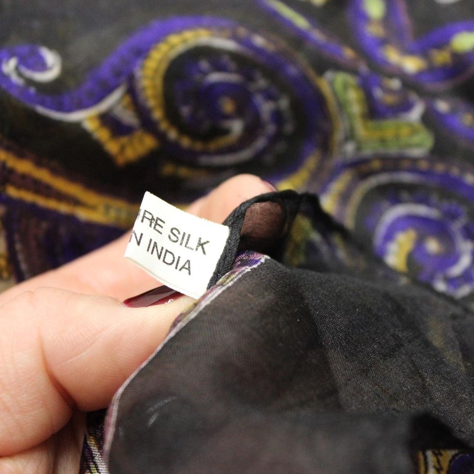 Other Vintage Paisley Silk Scarf Size ONE SIZE - 7 Thumbnail