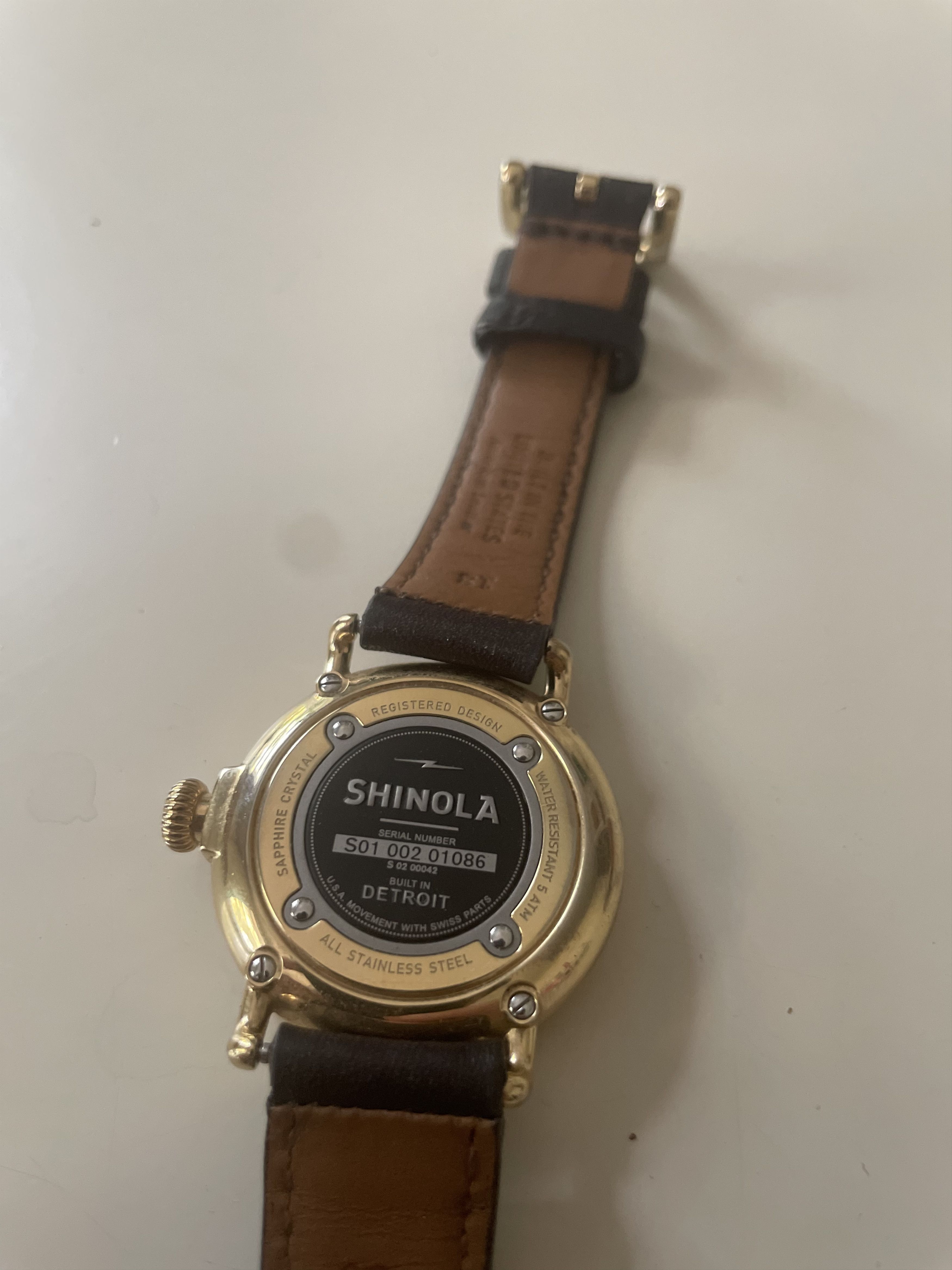 Shinola Shinola, The Runwell 41mm, gold case, black dial Size 40 - 4 Thumbnail