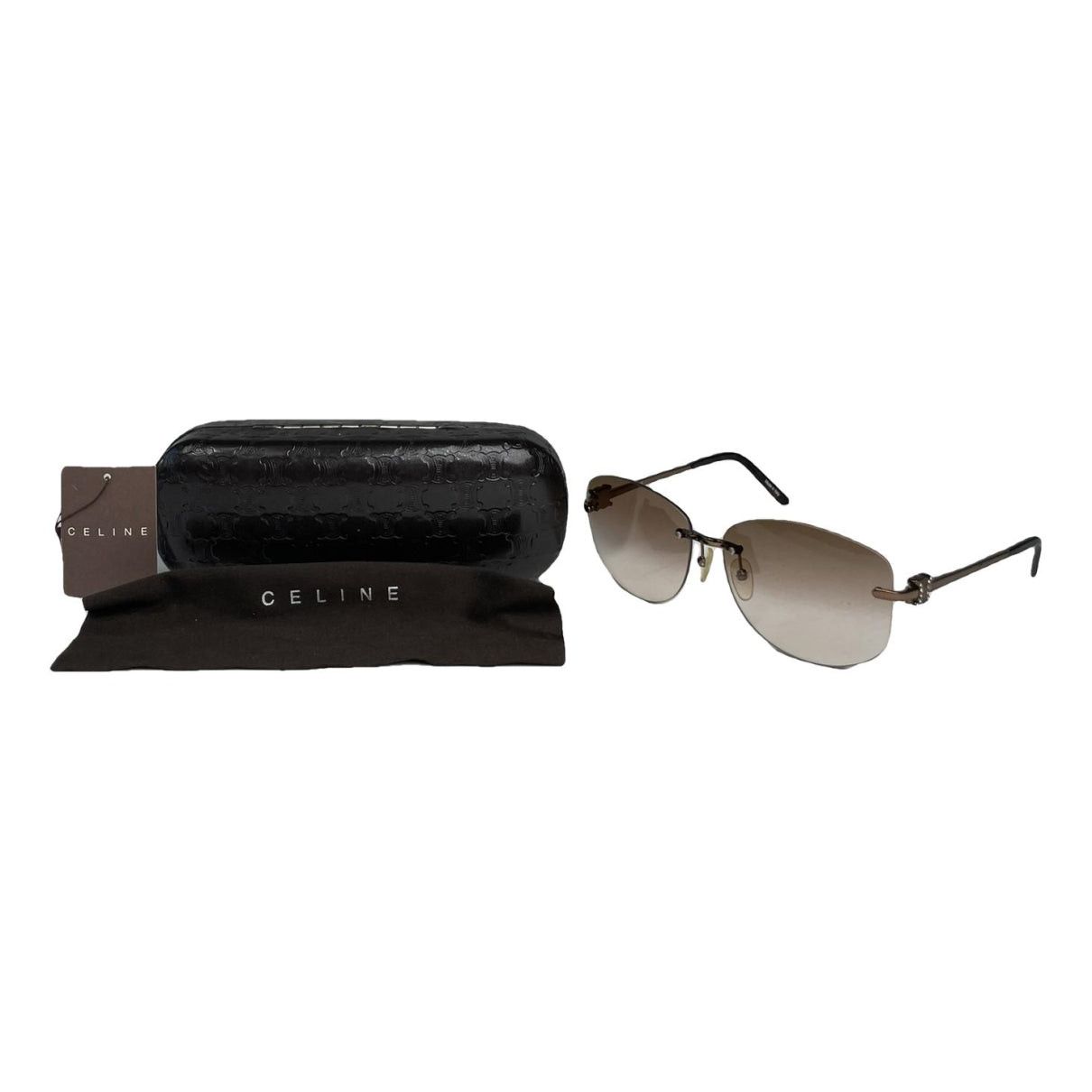Celine Silver Metal Sunglasses Size ONE SIZE - 1 Thumbnail