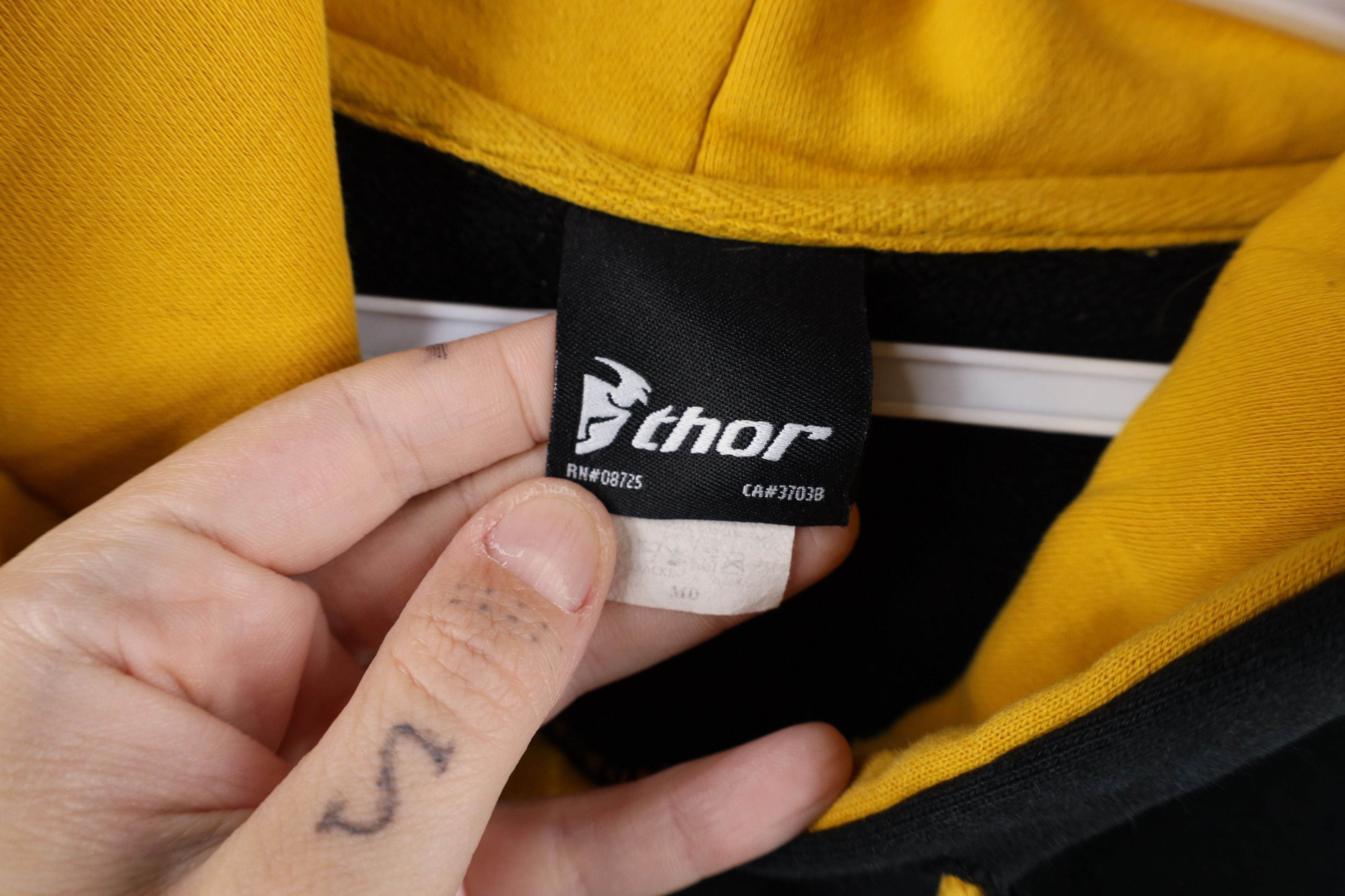 Vintage Vintage Thor Racing Spell Out Motocross Racing Hoodie Black Size US M / EU 48-50 / 2 - 6 Thumbnail