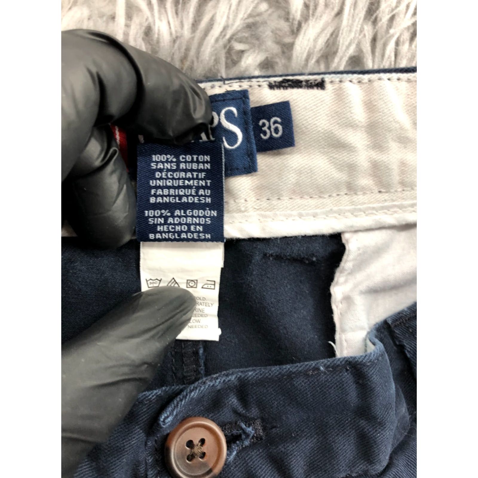 Chaps Chaps Chino Shorts Mens Size 36 Mid Rise Medium Wash Blue Size US 36 / EU 52 - 8 Thumbnail