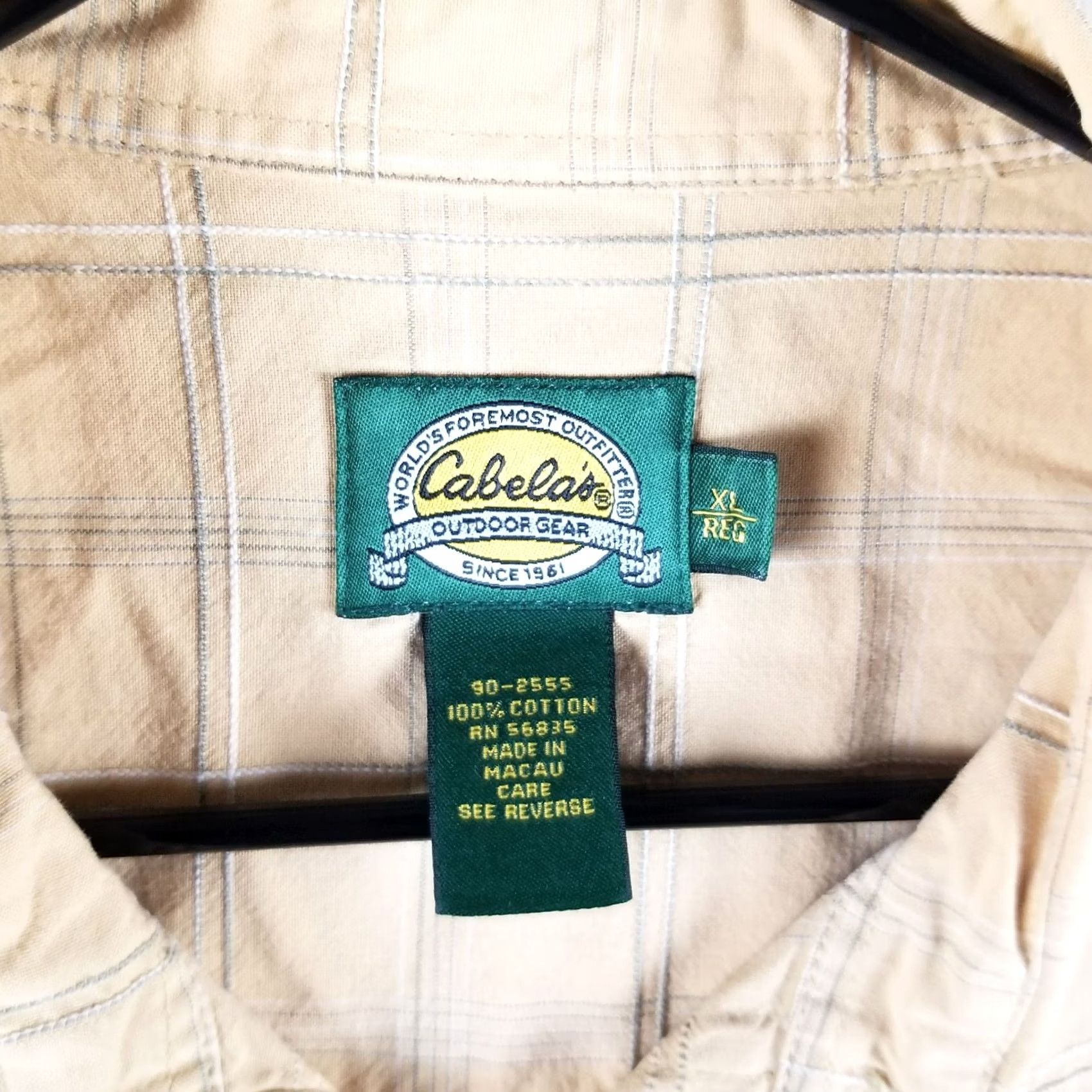 Vintage Cabela's Shirt Men XL Check Chambray Pocket Button-Down Outdoor Casual Newsletters? Size US XL / EU 56 / 4 - 3 Thumbnail