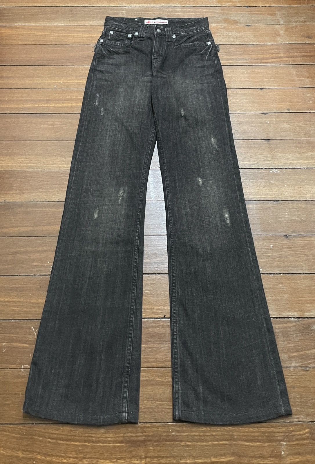 Le Grande Bleu (L.G.B.) 00s Rare L.G.B CROW Flared denims | Grailed