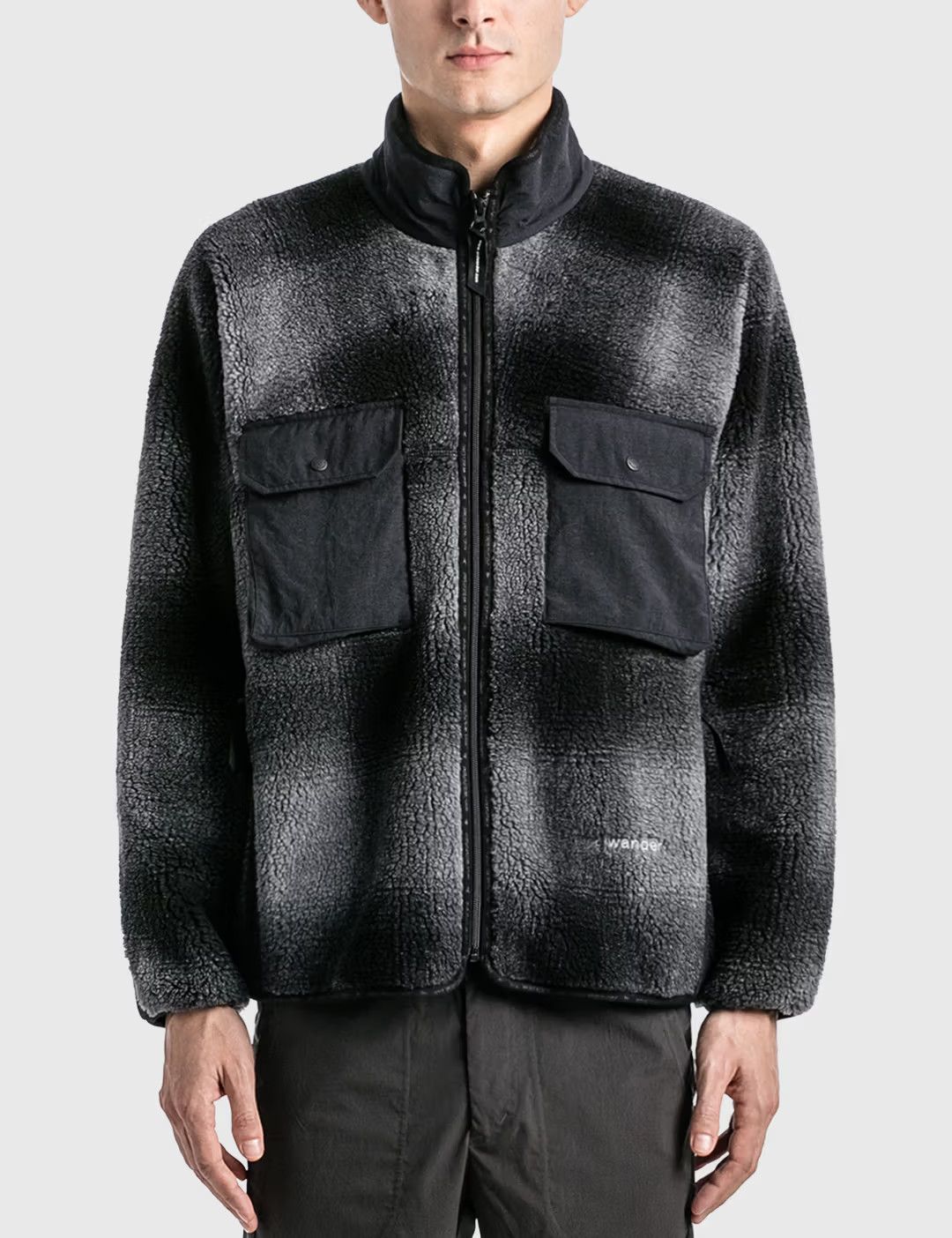 And Wander Check Boa Jacket Black Size US L / EU 52-54 / 3 - 6 Thumbnail