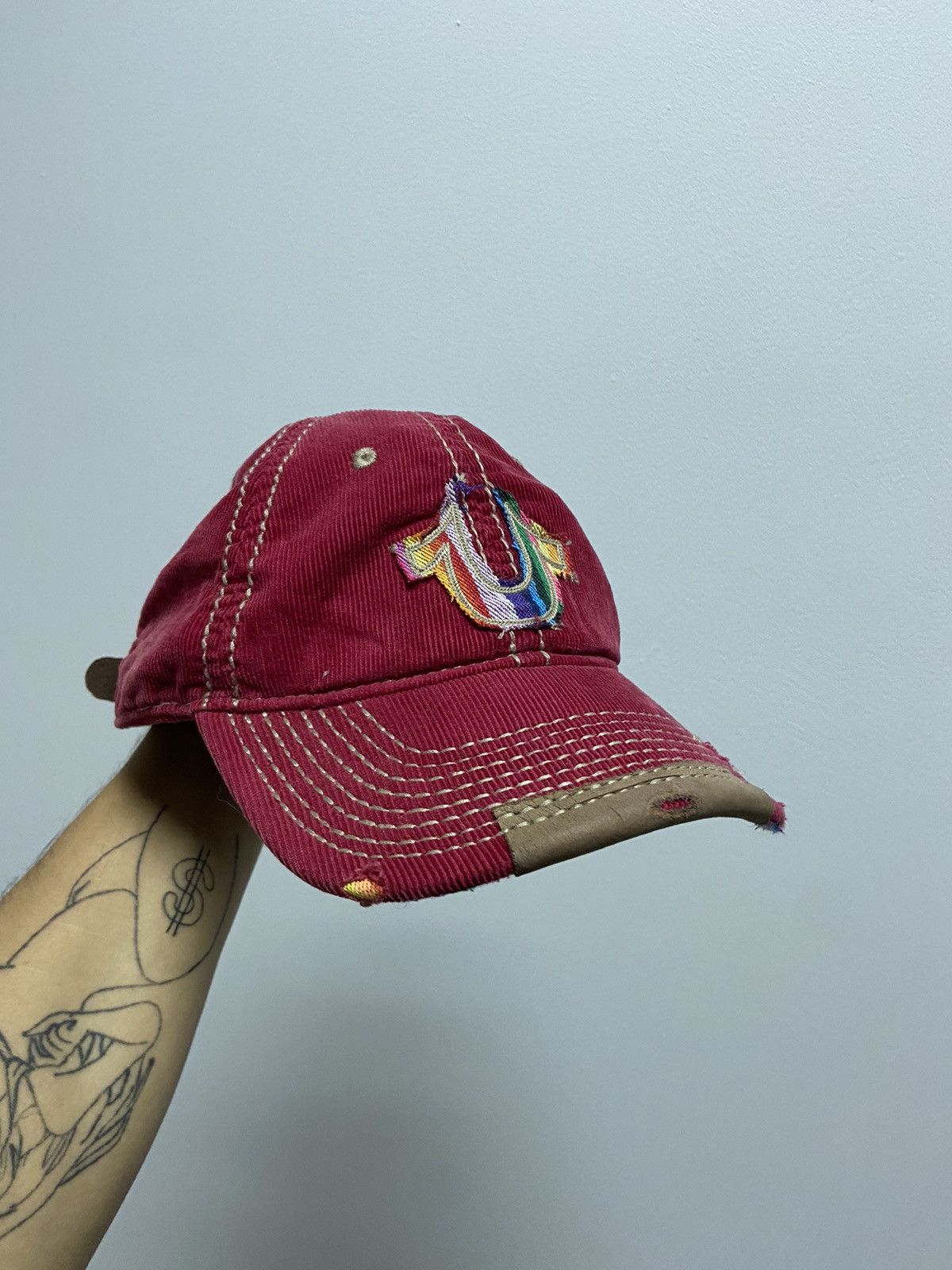 True Religion × Vintage True Religion Cap Vintage Big Logo Skate Sk8 Y2K Rainbow Size ONE SIZE - 1 Thumbnail