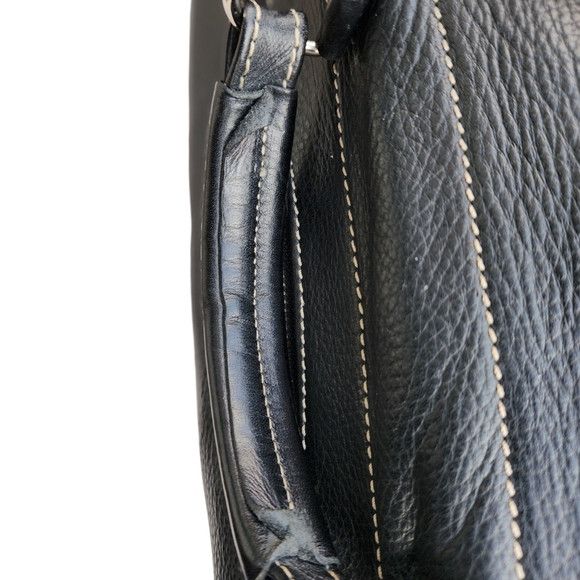 Roots Roots Black Leather Messenger Bag Size ONE SIZE - 12 Thumbnail