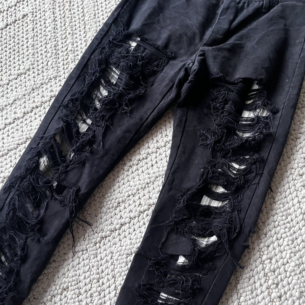 Hood By Air Hood By Air SS15 double layer zipper distressed denim Size US 28 / EU 44 - 4 Thumbnail