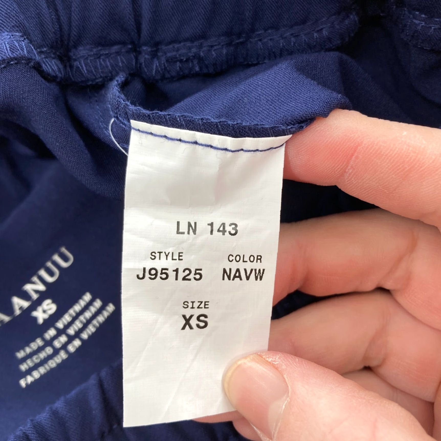 Essentials Jaanuu Essential Scrub Pants Women's XS Blue Stretch Drawstring Ankle NWT Size 26" / US 2 / IT 38 - 5 Thumbnail