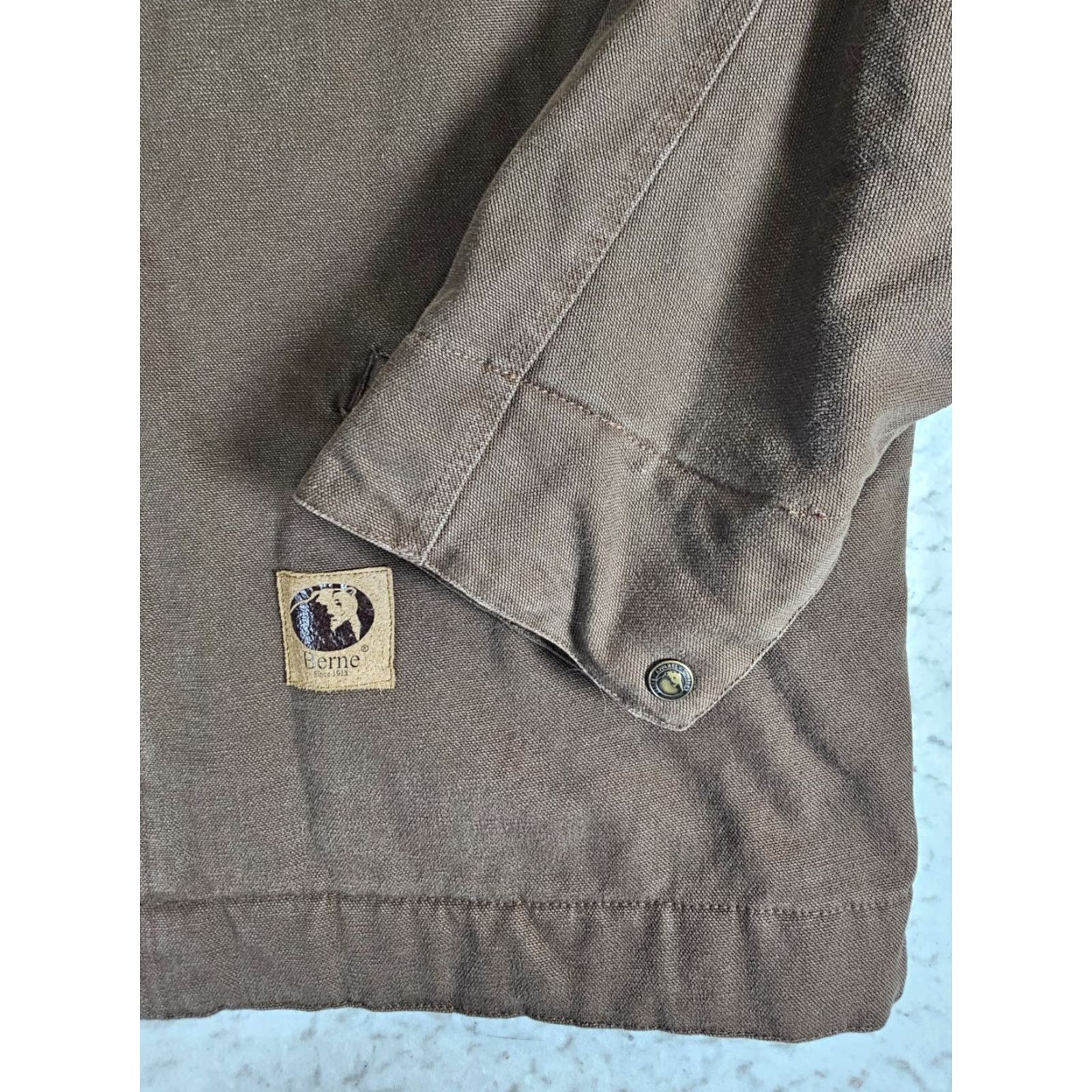Vintage Berne Gasoline Workwear Chore Jacket Canvas Sherpa Lined Men XL Brown Jacket Size US XL / EU 56 / 4 - 5 Thumbnail