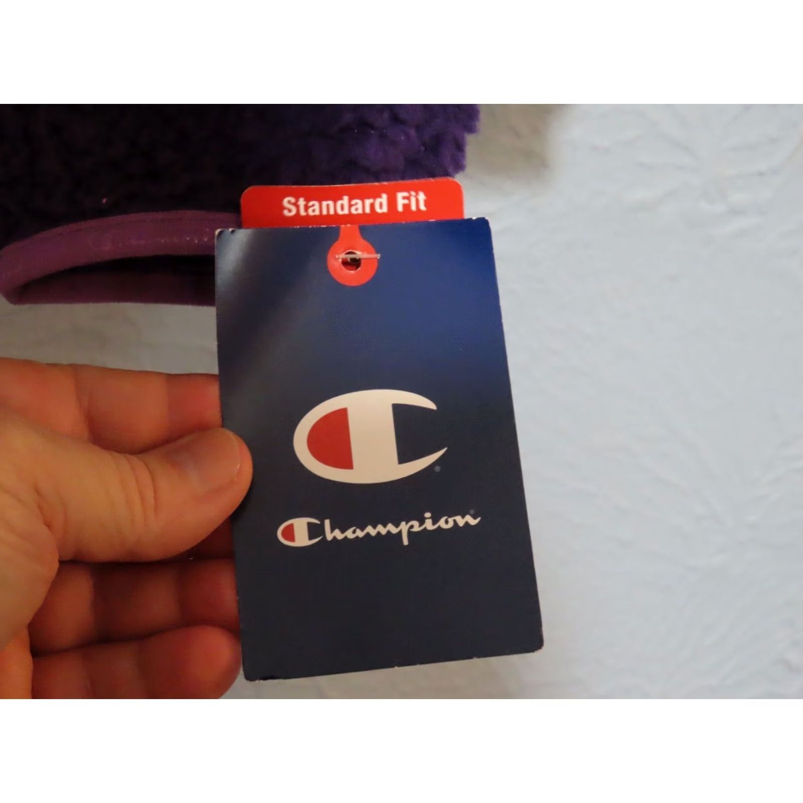 Champion Champion Women’s Jacket Teddy 1/4 Zip Fleece Purple Regular M Long Sleeve Zip Pocket Casual/Party/Cocktail Travel Fall Winter Spring Size M / US 6-8 / IT 42-44 - 5 Thumbnail
