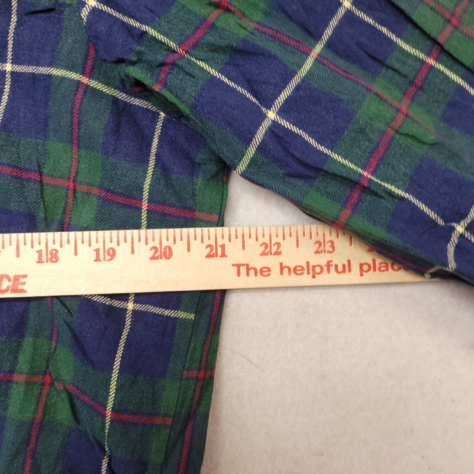 John Ashford John Ashford Tartan Flannel Shirt Mens Size Large L Green Size US L / EU 52-54 / 3 - 9 Thumbnail
