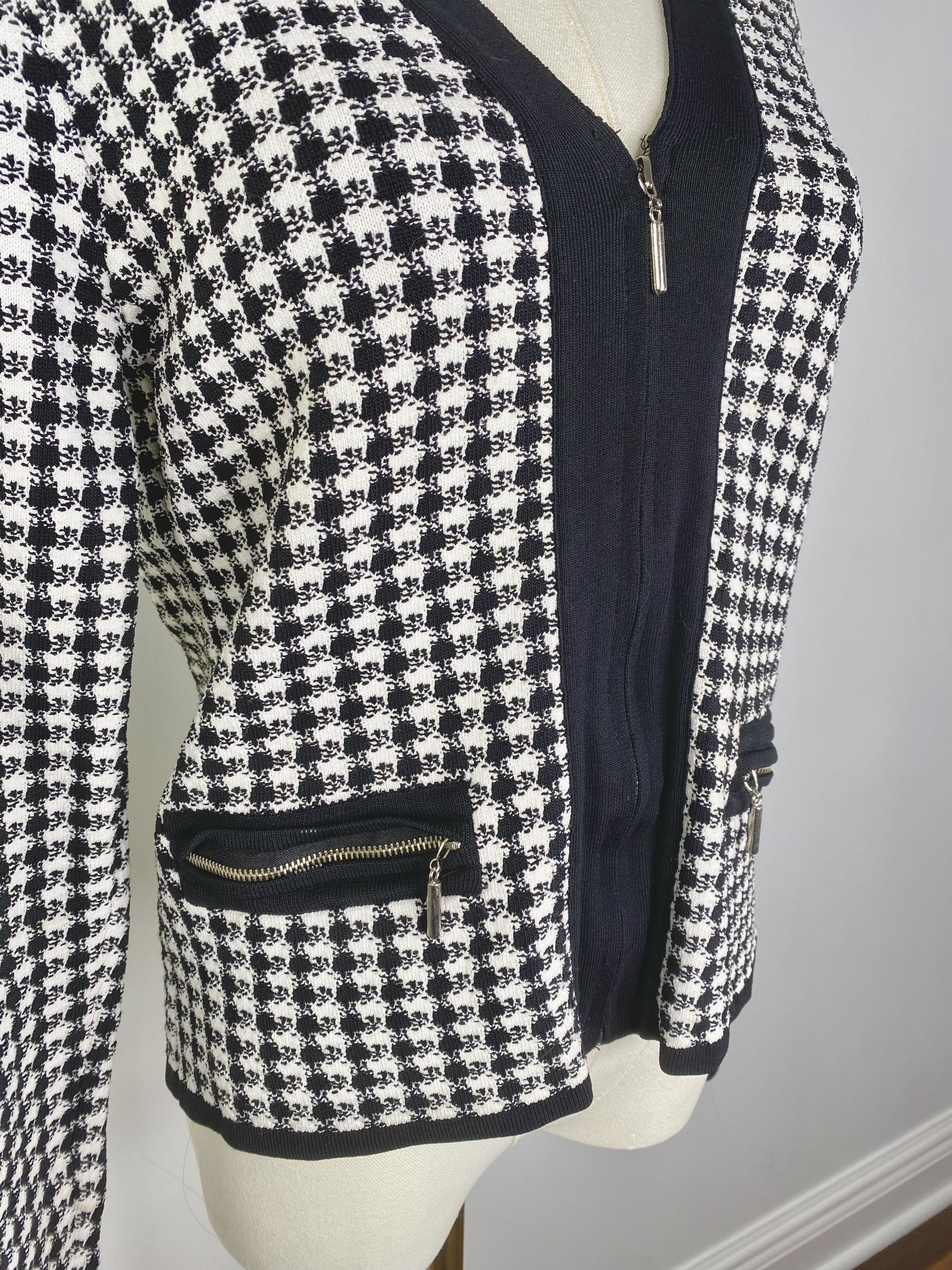 Vintage Grace Danie Lewis - Houndstooth Jacket Size M / US 6-8 / IT 42-44 - 6 Thumbnail