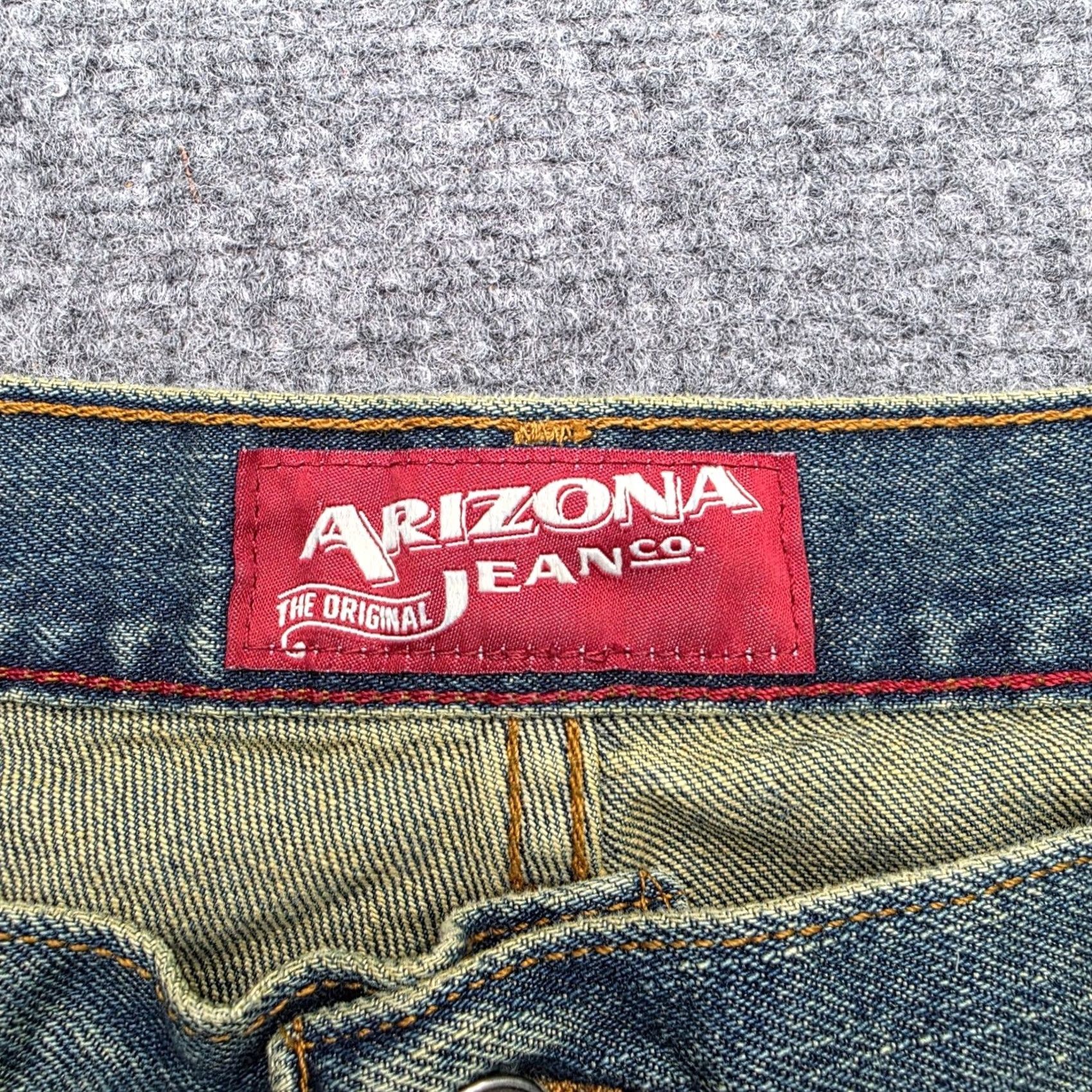 Vintage Arizona Jean Co Jeans Loose Straight 40x32 Blue 100% Cotton Denim Men Size US 40 / EU 56 - 5 Thumbnail