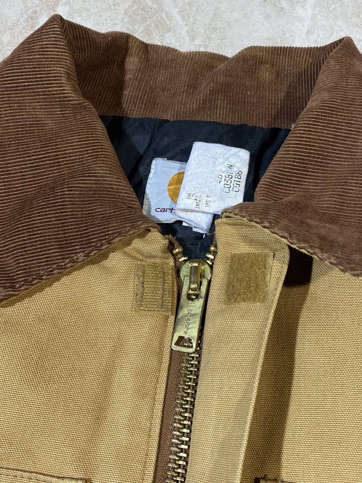 Carhartt 🔥 CARHARTT CANVAS WORK JACKET Y2K DETROIT VIBES USA MADE Size US M / EU 48-50 / 2 - 16 Thumbnail