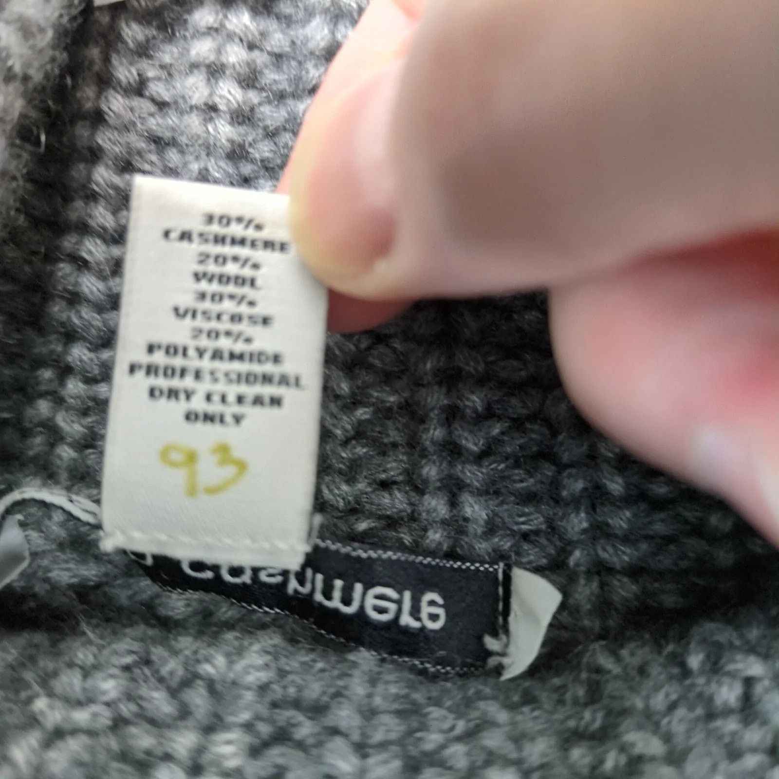 Autumn Cashmere Autumn Cashmere Wool Blend Gray Knit Sweater Dress Sz M Size M / US 6-8 / IT 42-44 - 5 Thumbnail