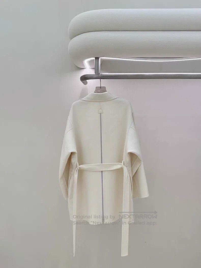 Hermes Hermes Beige Double-faced Cashmere Coat Size 4XL / US 24-26 - 2 Thumbnail