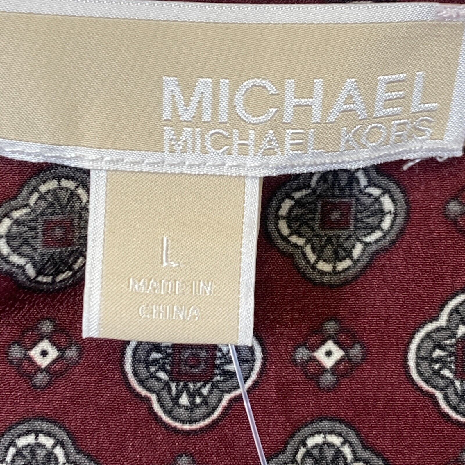 Michael Kors Michael Kors Merlot Wrap Top Printed Foulard Surplice Large Size L / US 10 / IT 46 - 13 Thumbnail