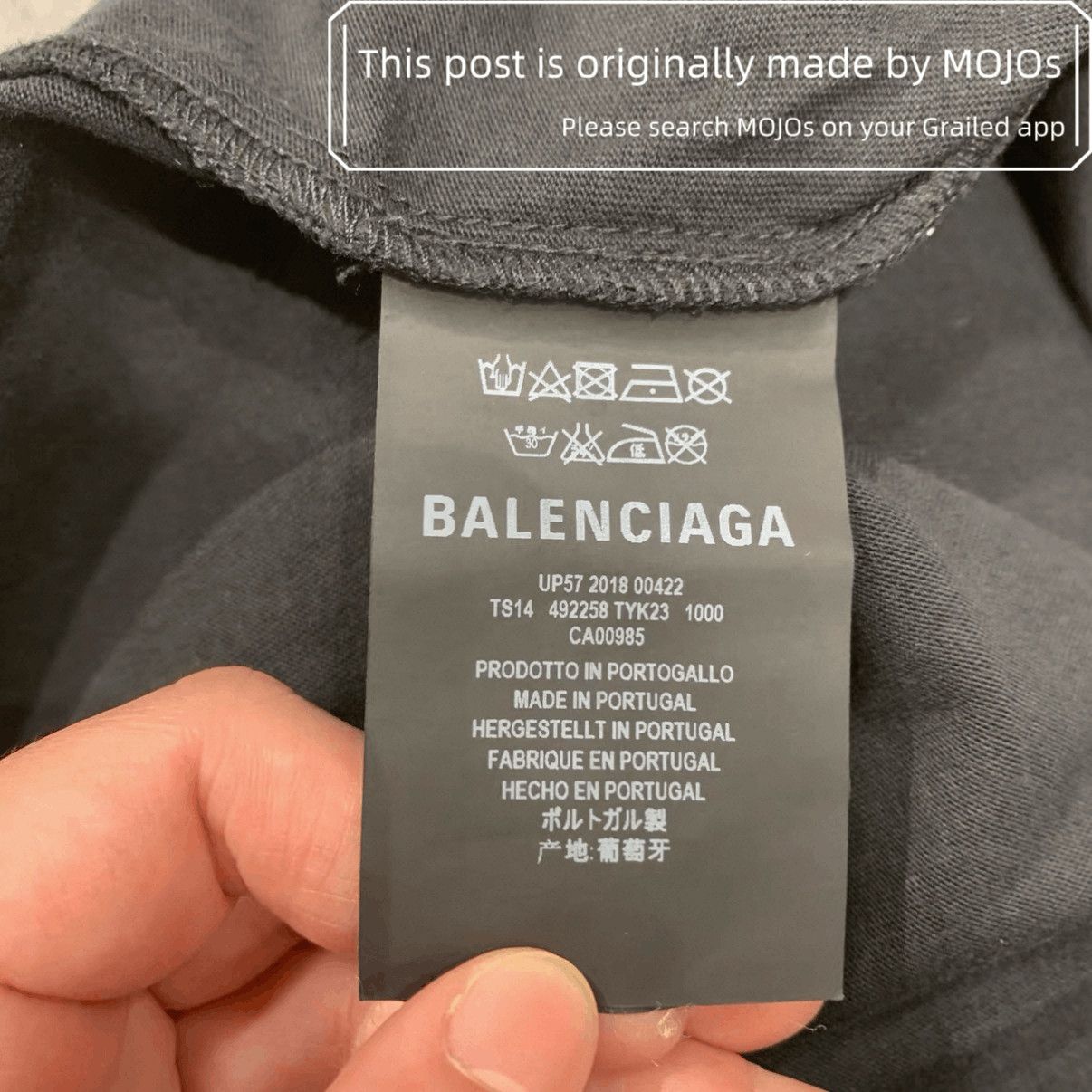 Balenciaga Balenciaga Mode Logo Tee mojos17201029 Size US XS / EU 42 / 0 - 3 Thumbnail